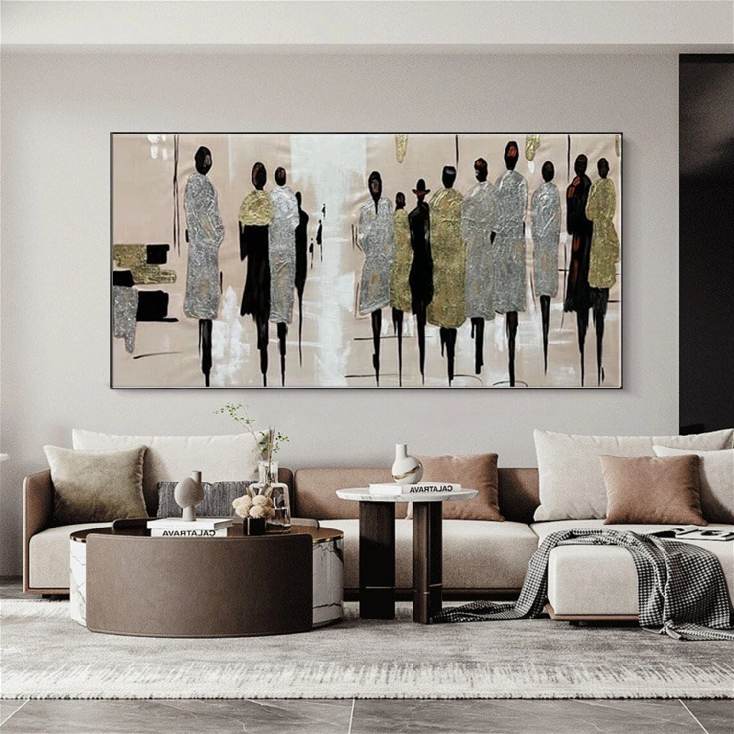 Abstract People Canvas Art #AE037
