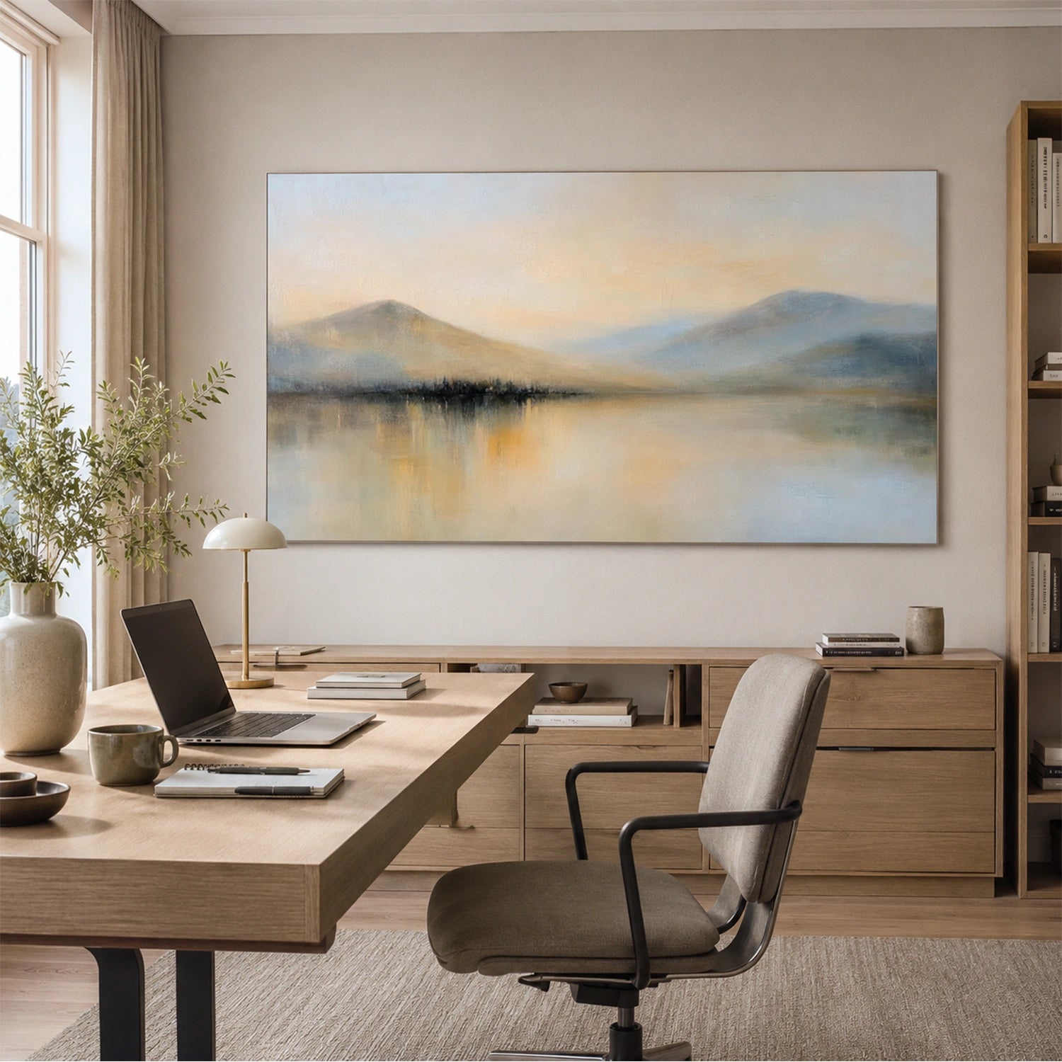 Abstract Mountain Canvas Art #MO070