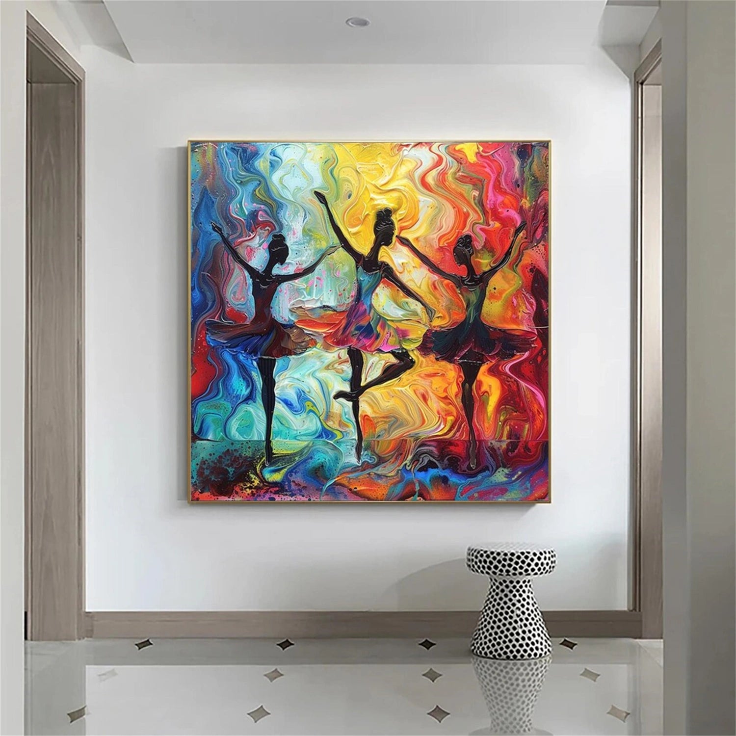 Abstract People Canvas Art #AE067