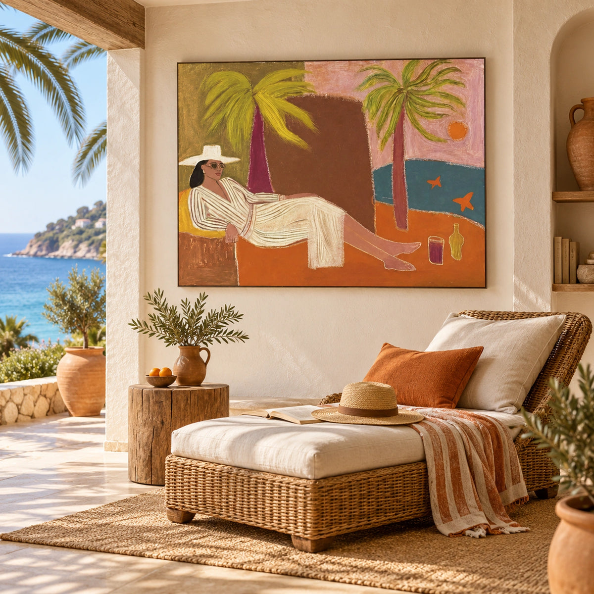 Abstract Portrait Canvas Art #AE180