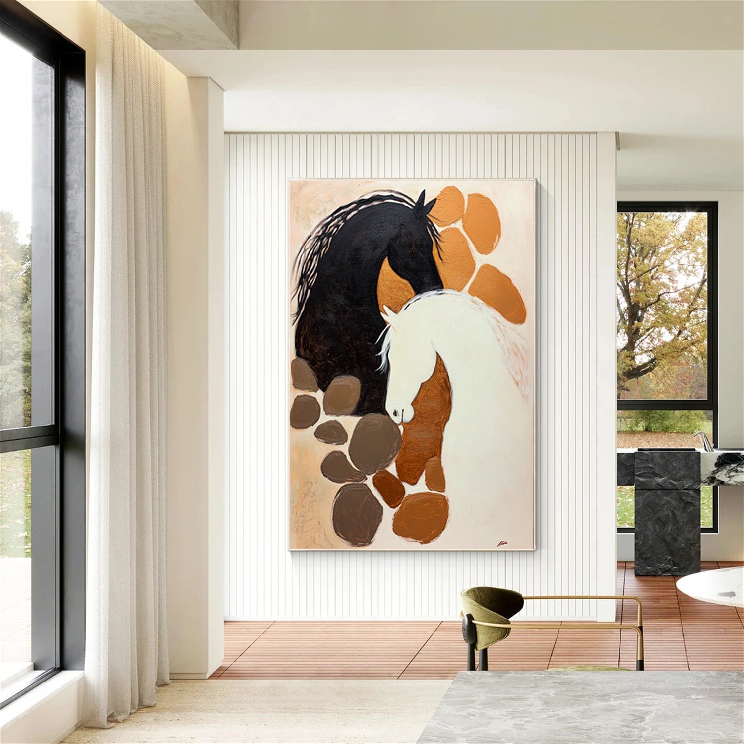 Abstract Animal Horse Wall Art #AC088