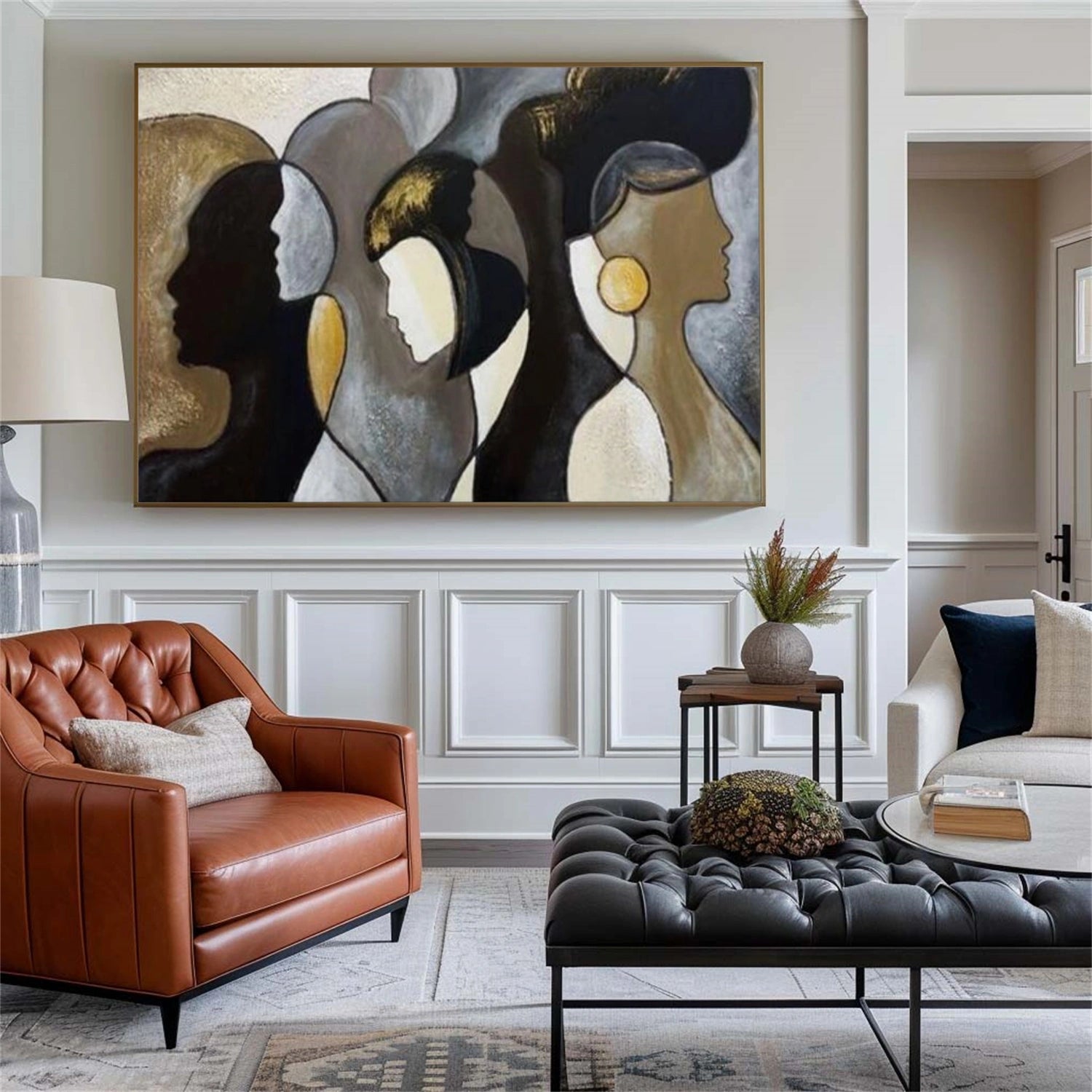 Abstract People Canvas Art #AE071