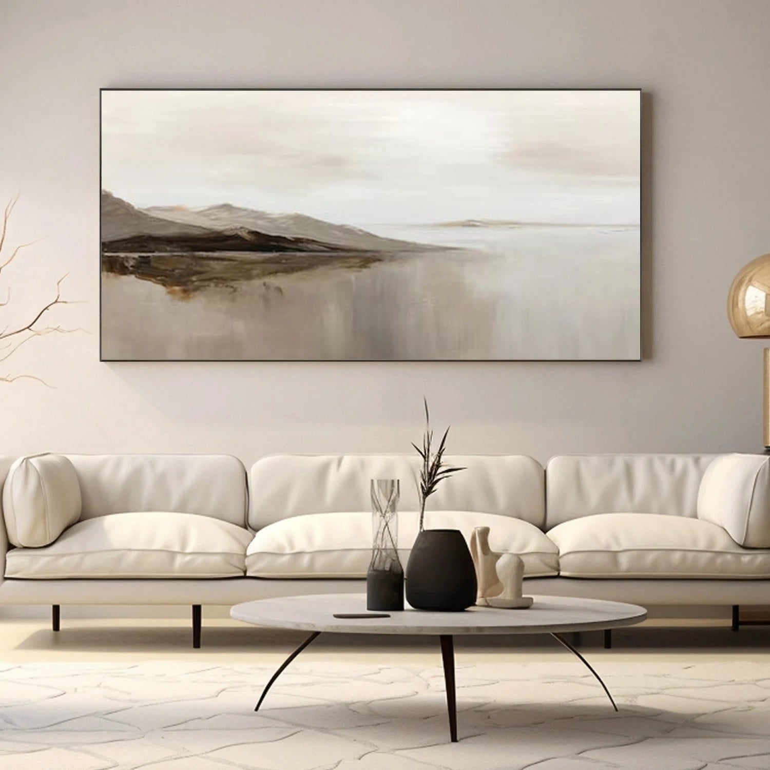 Abstract Mountain Canvas Art #MO058