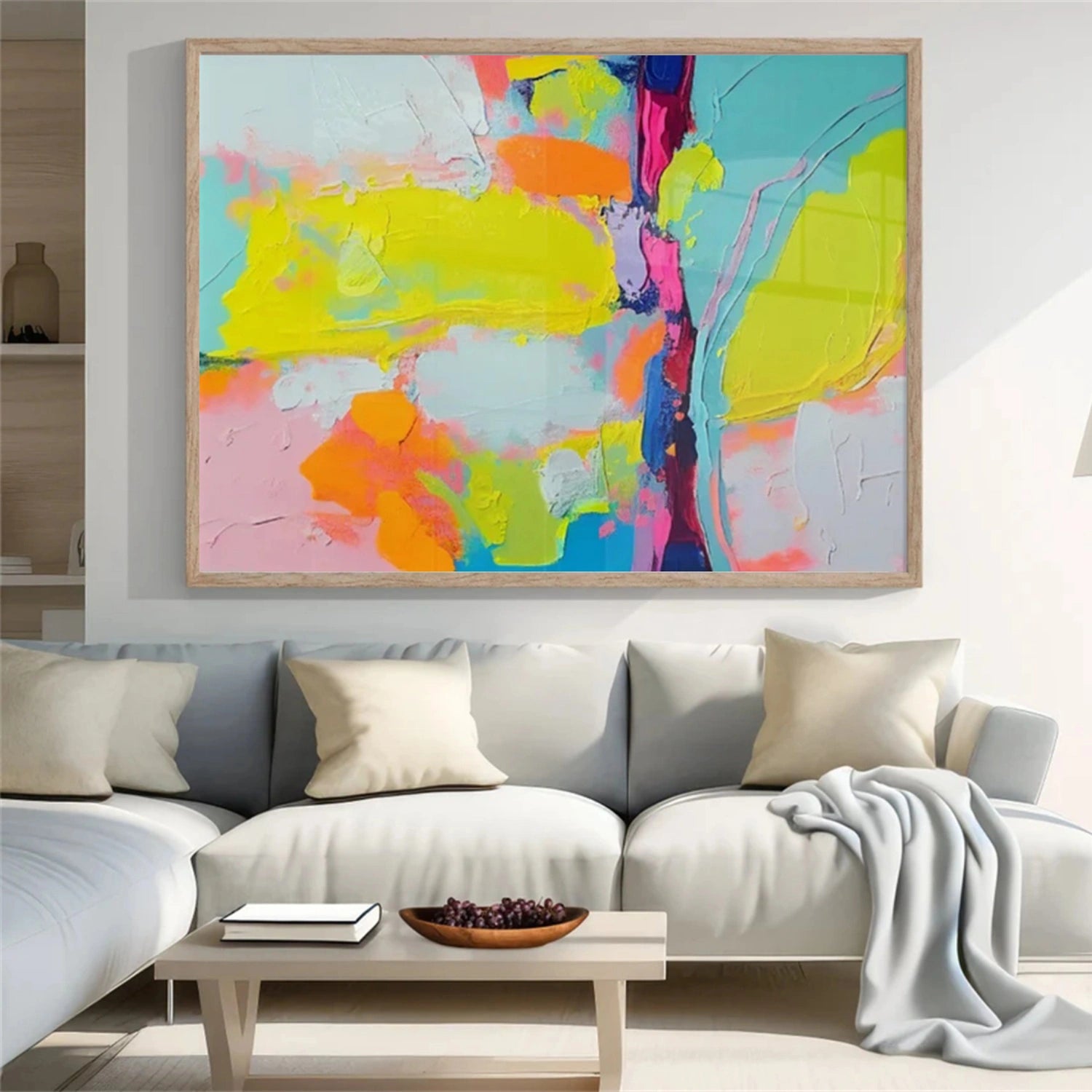 Colorful Abstract Painting Canvas #AP080