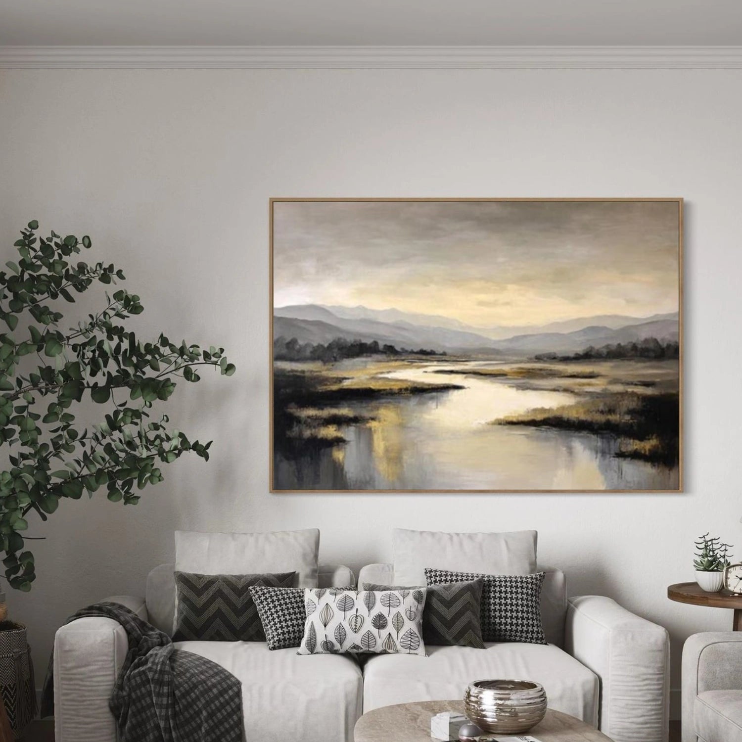 Ocean And Sky Abstract Wall Art #OS139