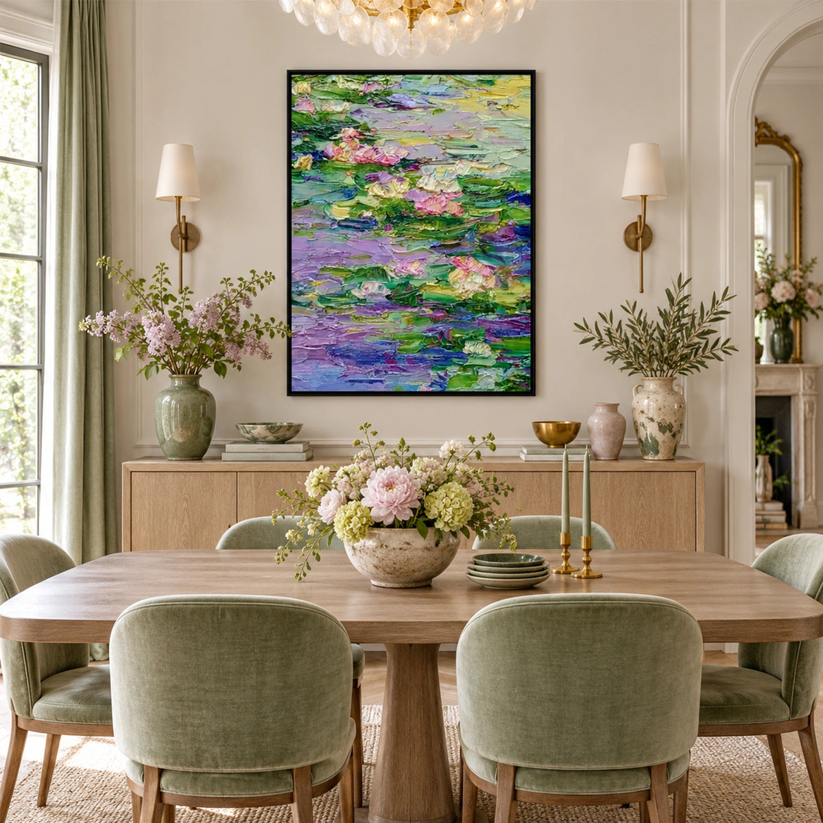 Flower Abstract Textured Wall Art #FP215