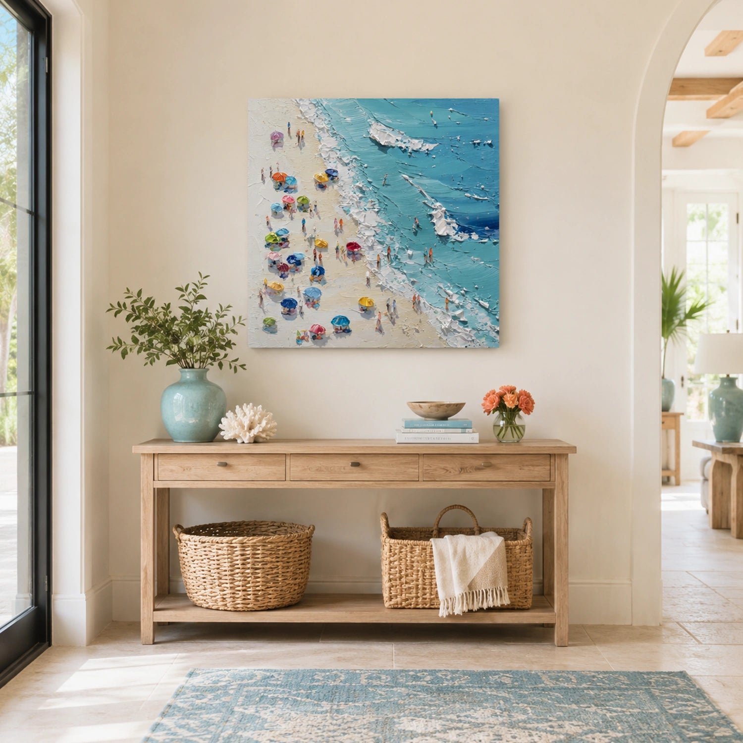 Ocean Abstract Textured Wall Art #OP076