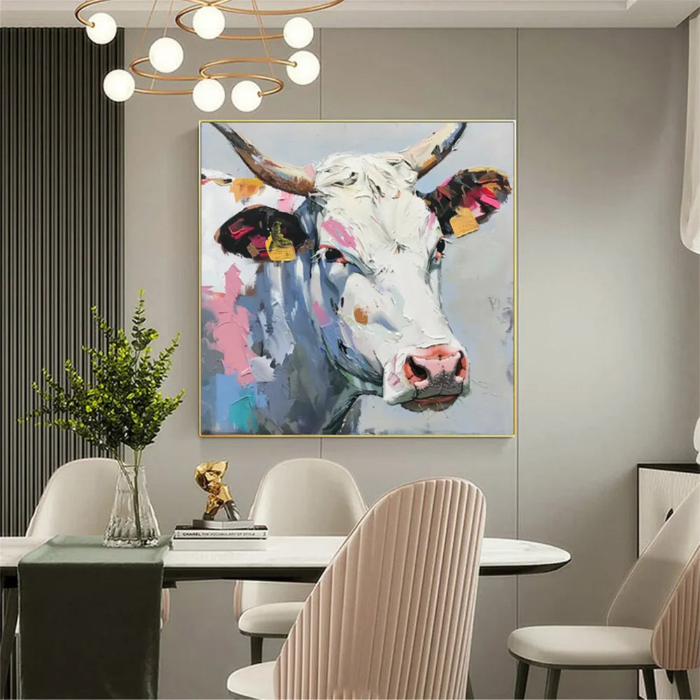 Animal Textured Canvas Art Painting #AC035