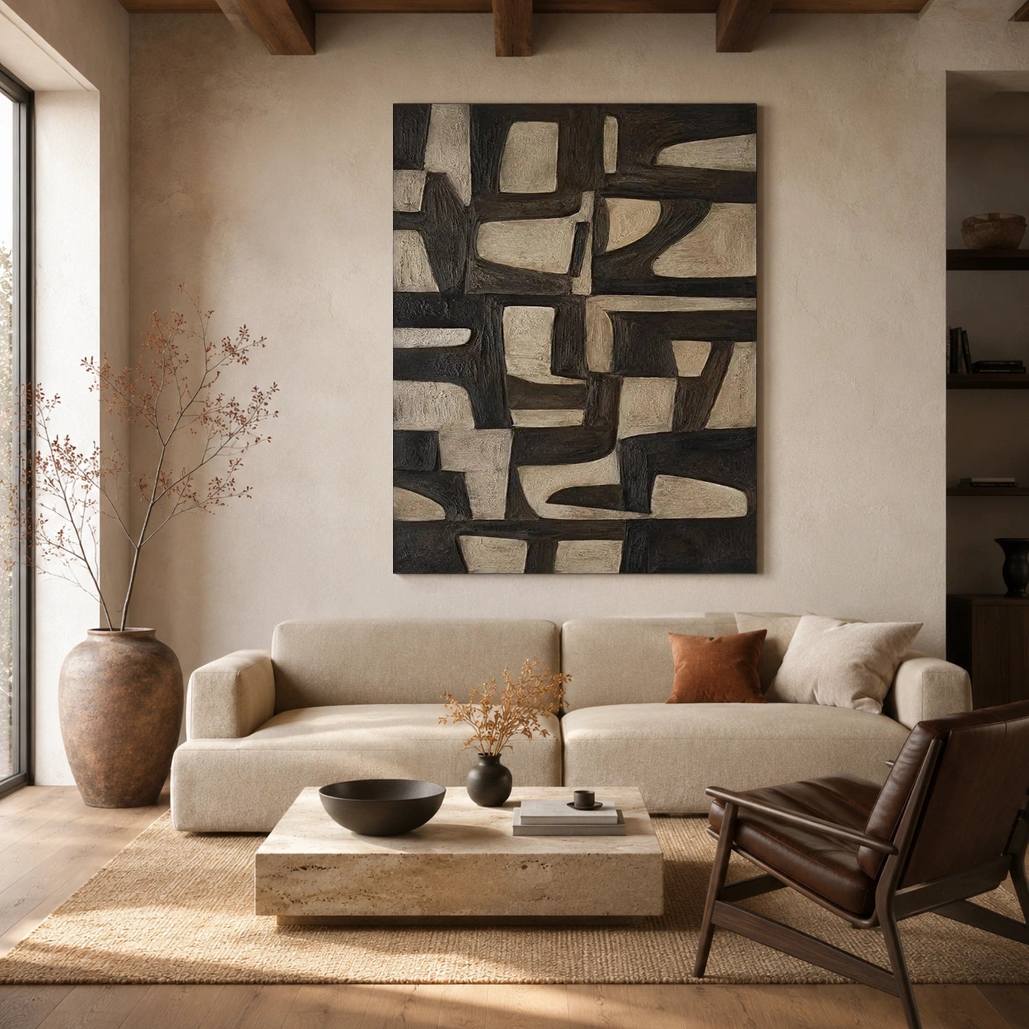 Abstract Canvas Wall Art #AP395