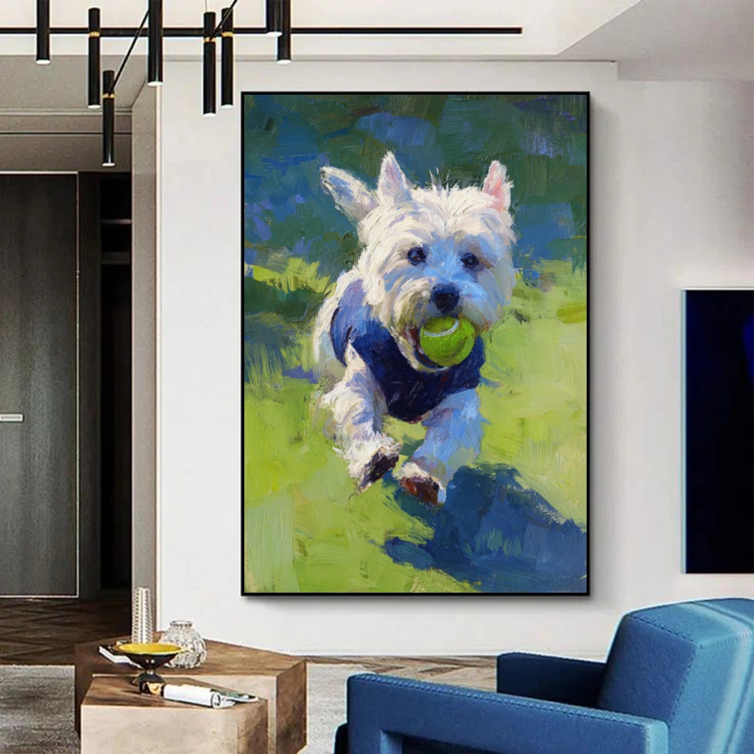 Abstract Animal Dog Wall Art #AC091