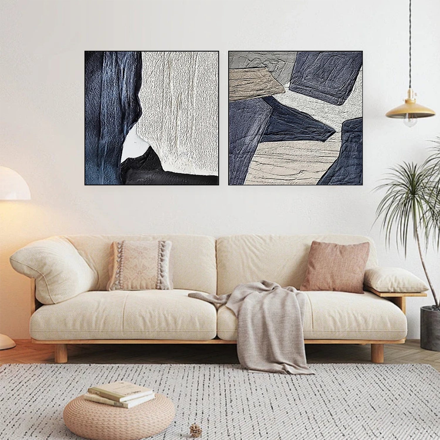 Abstract Canvas Wall Art Set of 2 #AP244