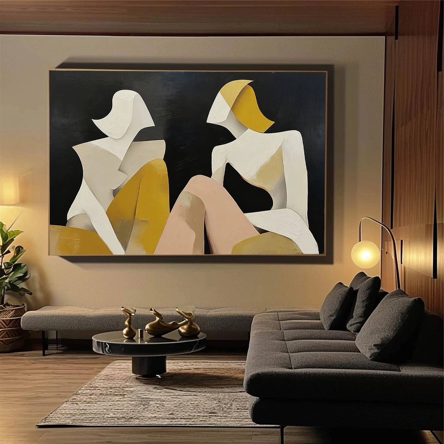 Abstract People Canvas Art #AE061