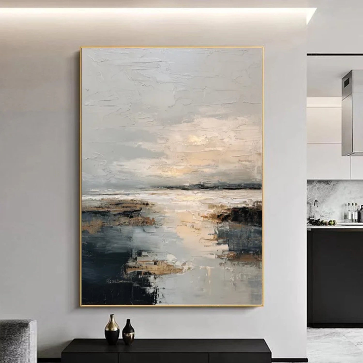 Abstract Canvas Wall Art #AP295