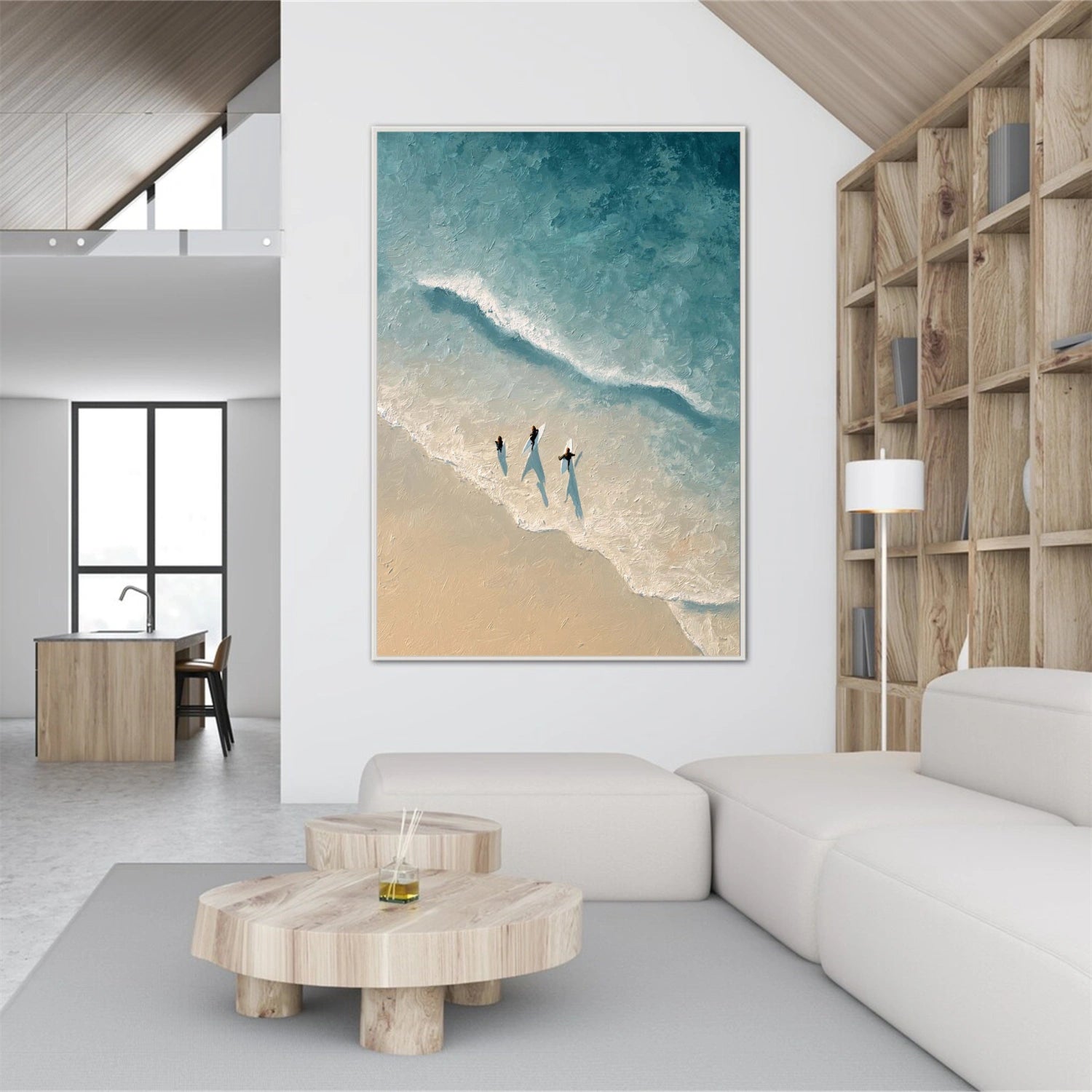 Ocean Abstract Textured Wall Art #OP068