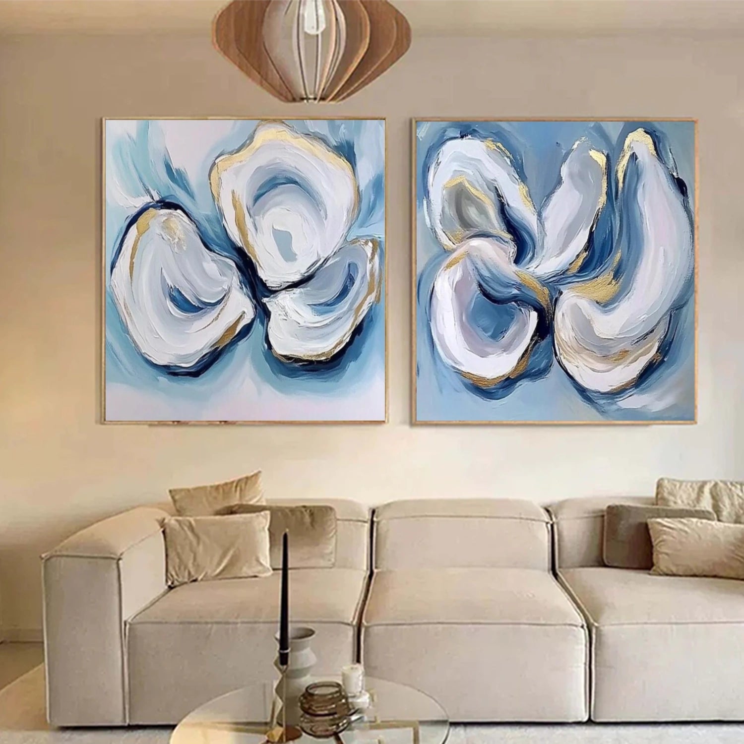 Abstract Canvas Wall Art Set of 2 #AP275