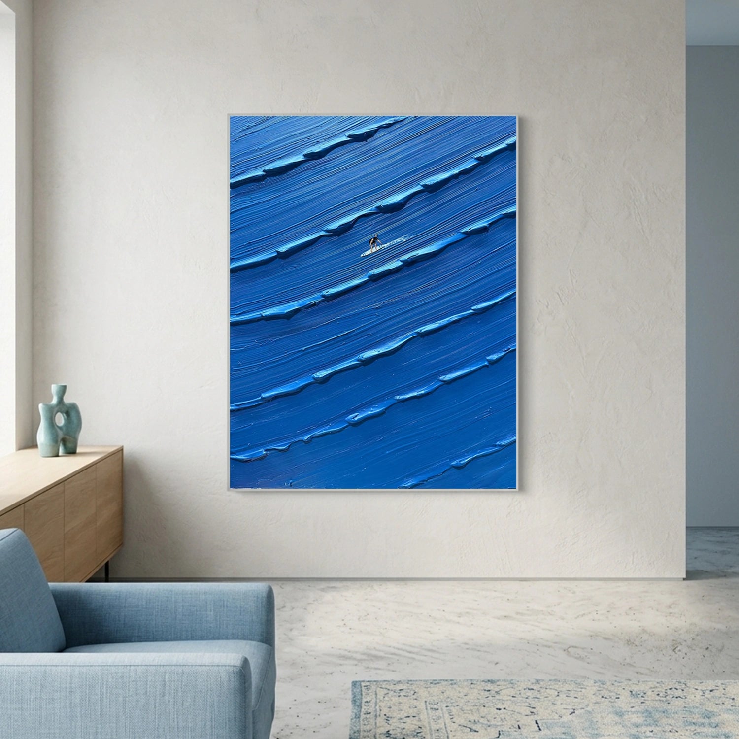 Surfing Sport Textured Wall Art #MS119