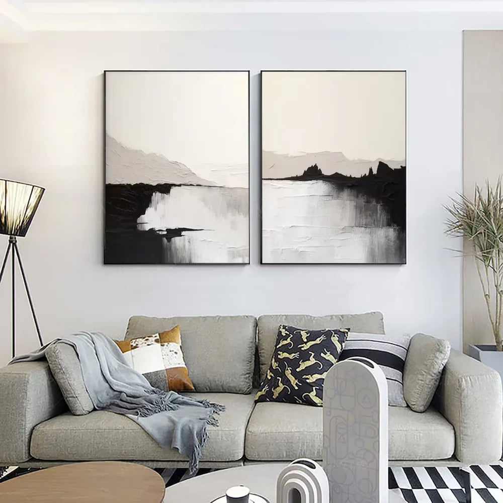 Abstract Painting Canvas Set of 2 #AP179