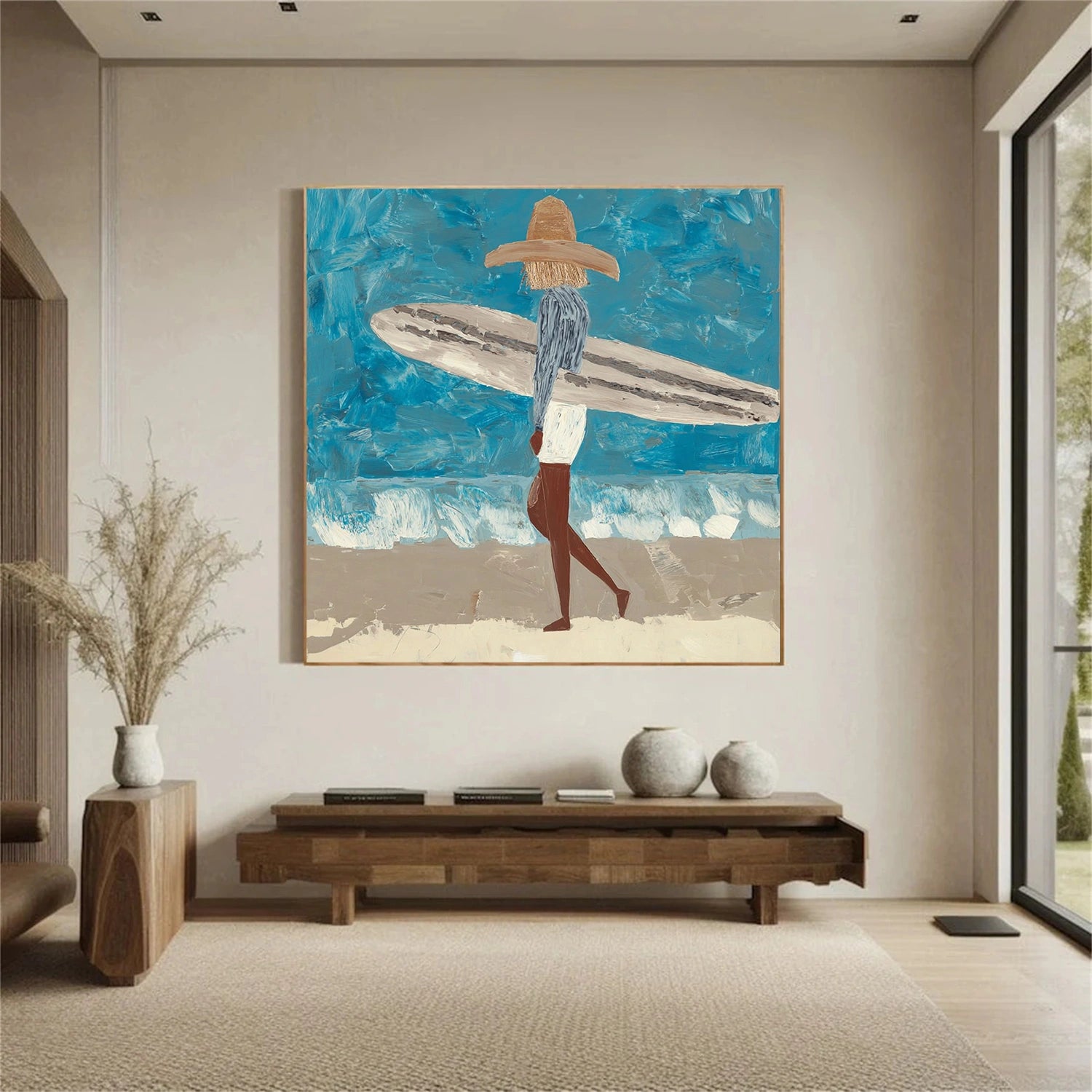 Abstract Portrait Canvas Art #AE095