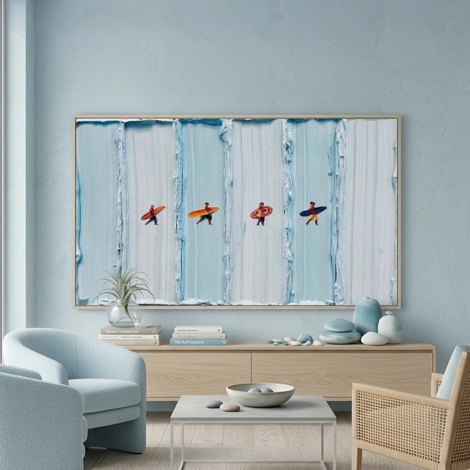 Surfing Sport Textured Wall Art #MS120