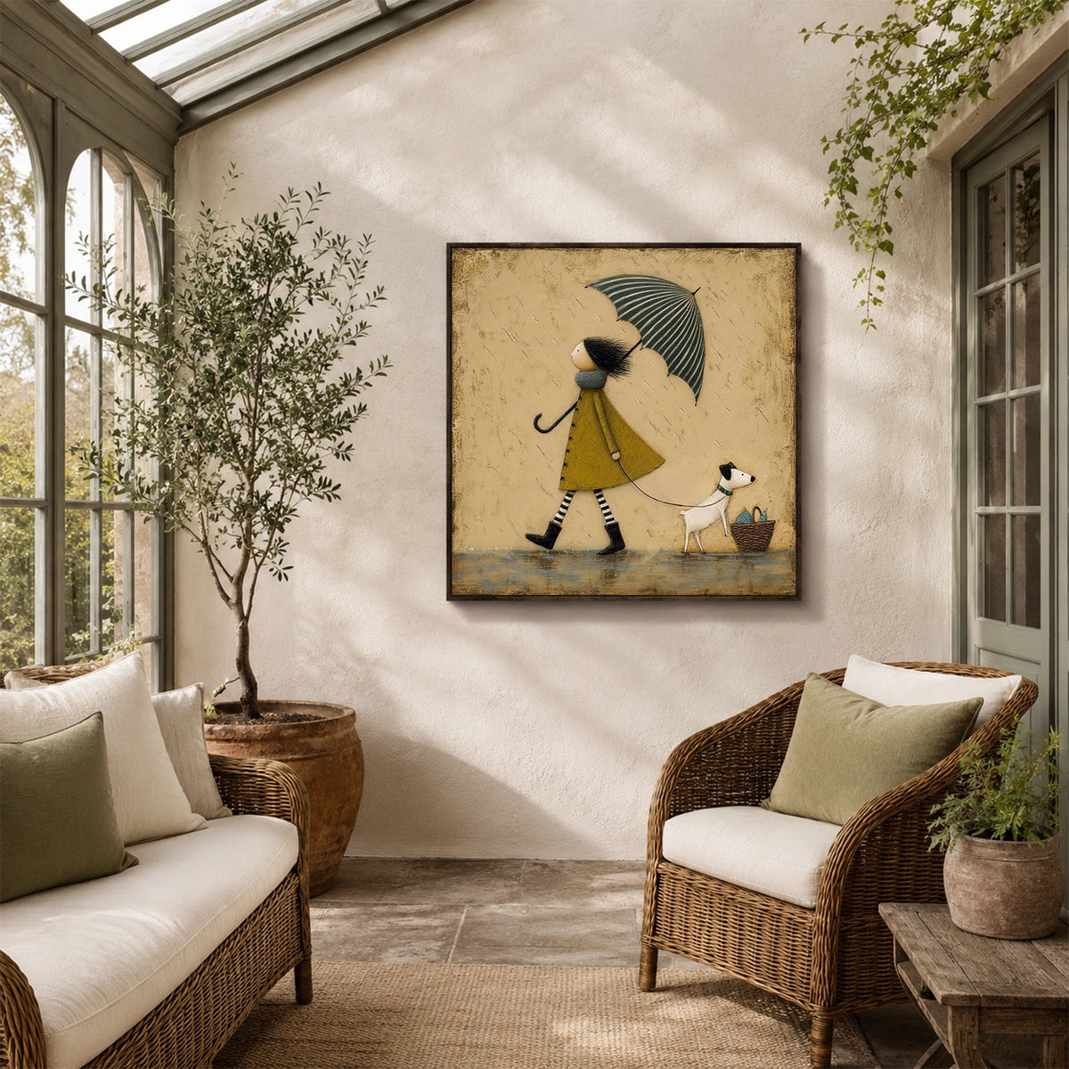 Abstract Portrait Canvas Art #AE166
