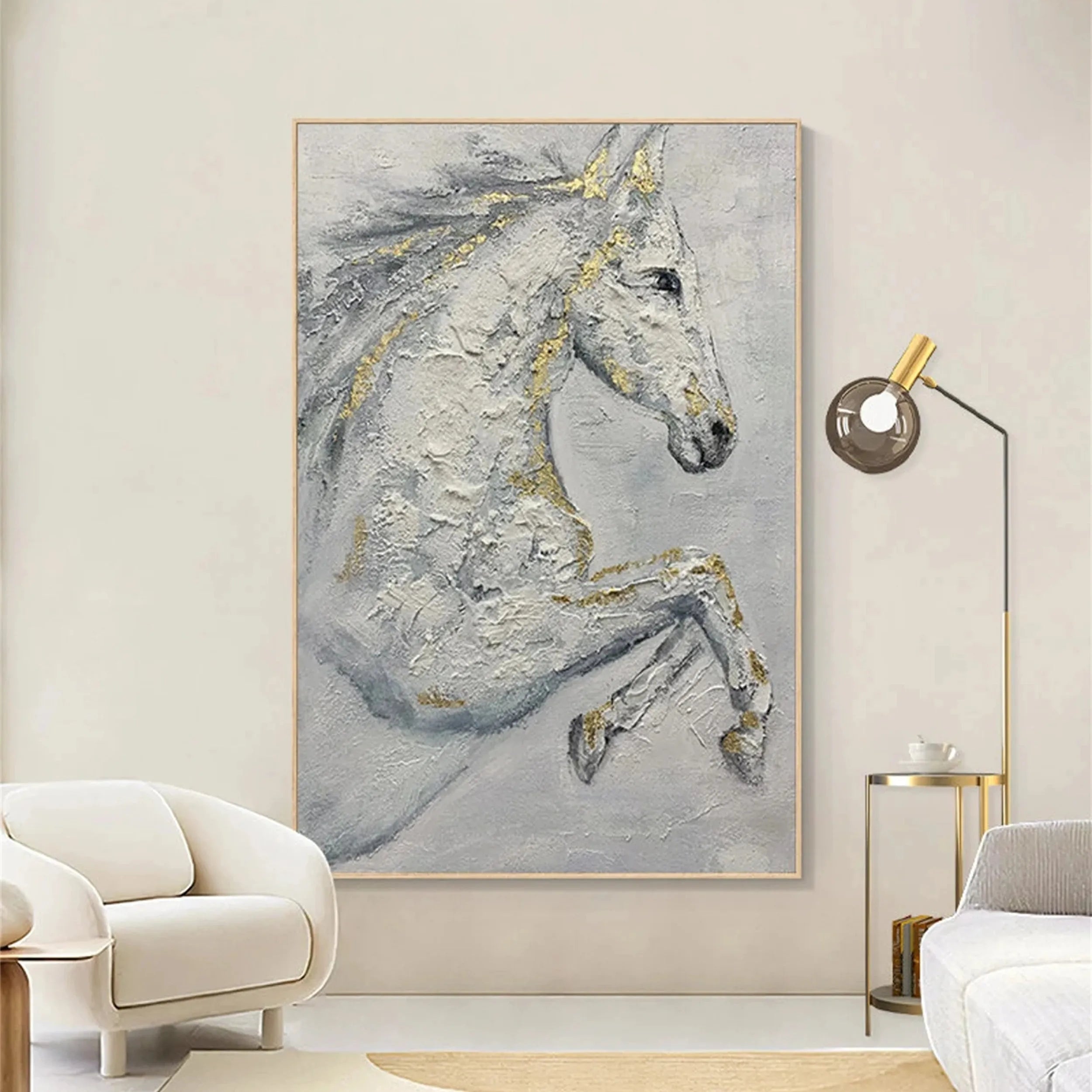 Animal Textured Canvas Art Painting #AC014