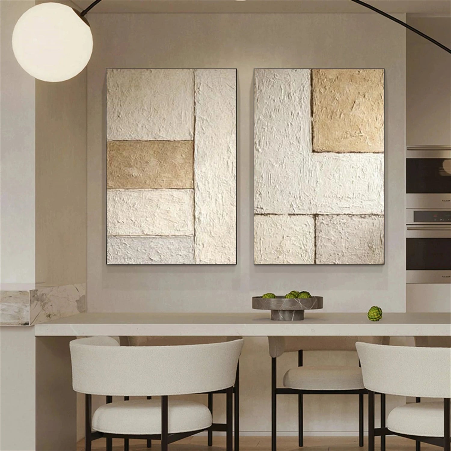 Wabi Sabi Textured Canvas Art Set of 2 #WS134