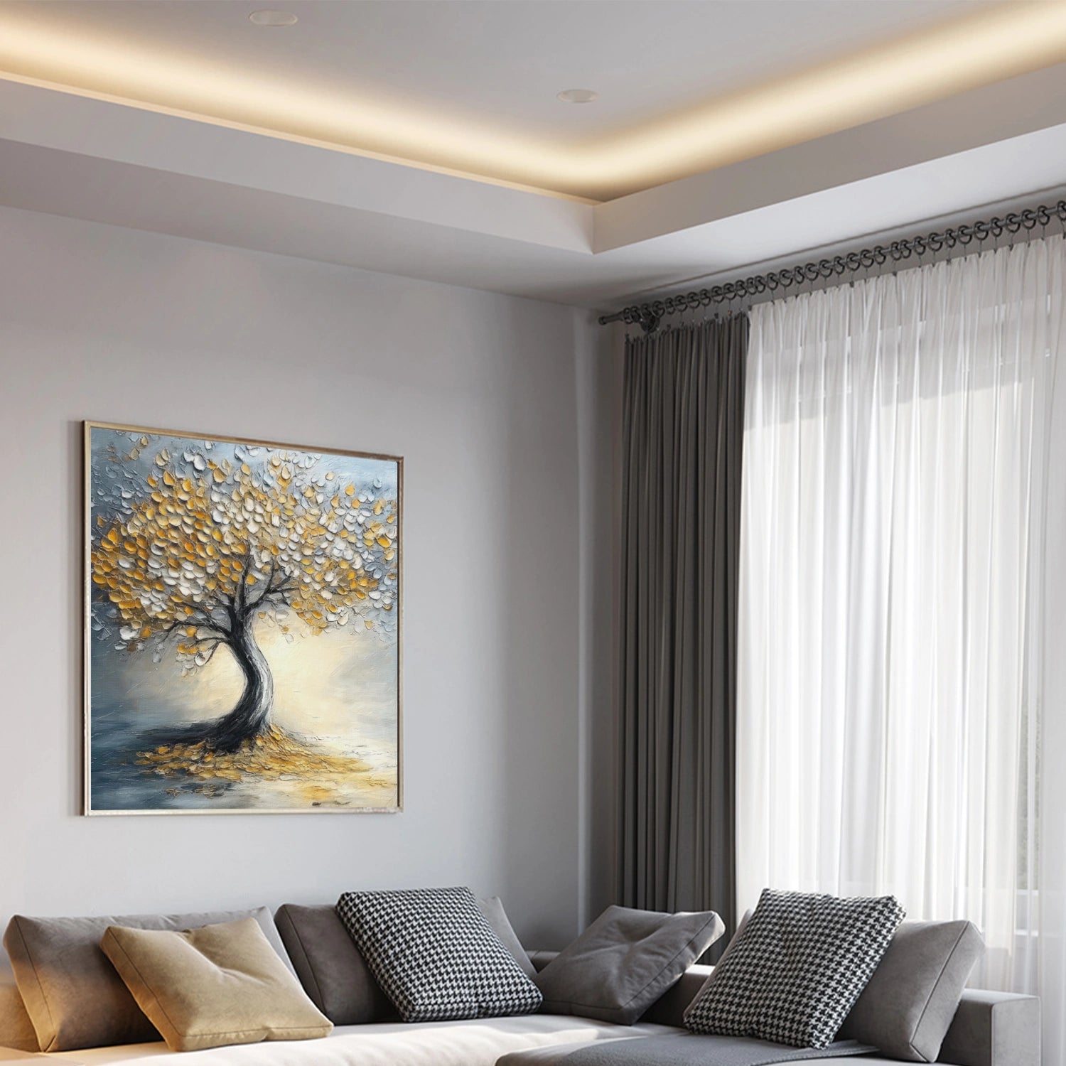 Tree Abstract Textured Wall Art #TP061
