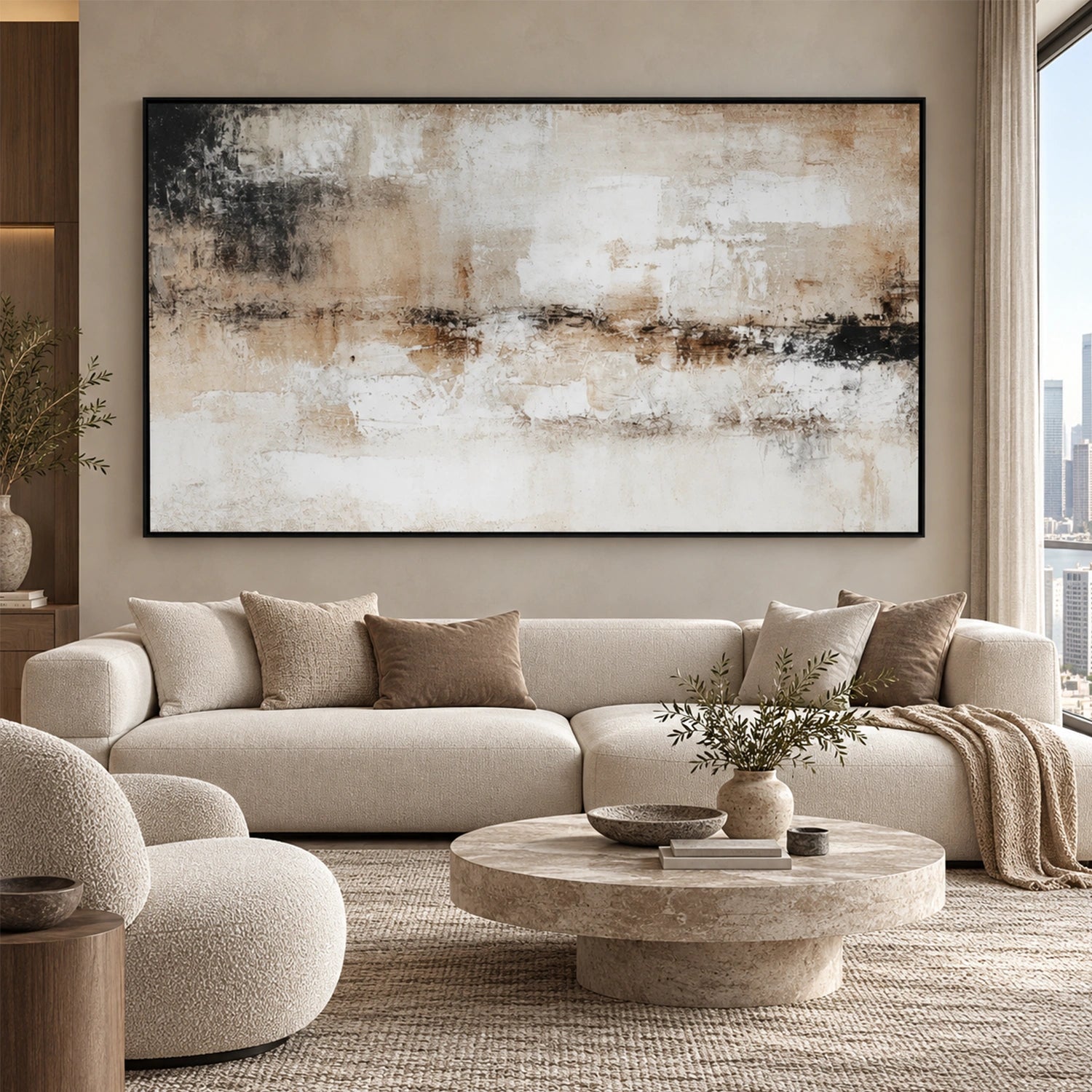Abstract Canvas Wall Art #AP402