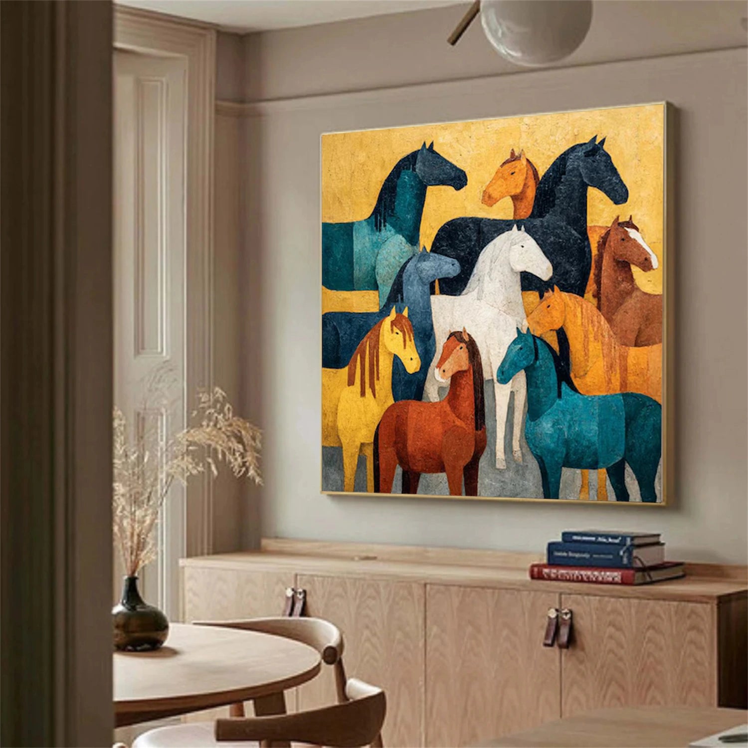 Abstract Animal Horse Wall Art #AC077