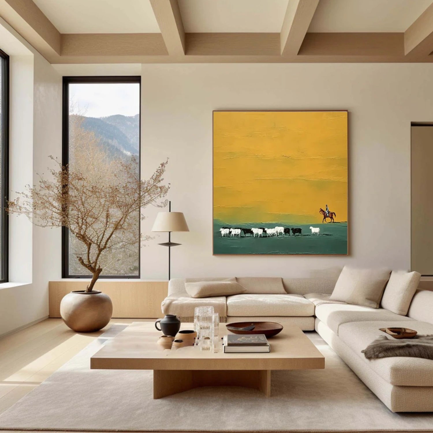 Abstract Animal Horse Wall Art #AC076