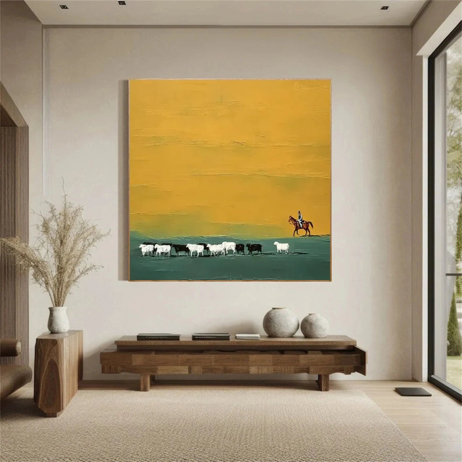 Abstract Animal Horse Wall Art #AC076