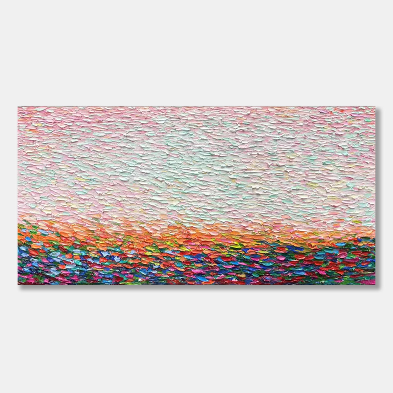 Colorful Abstract Textured Painting Canvas #AT037