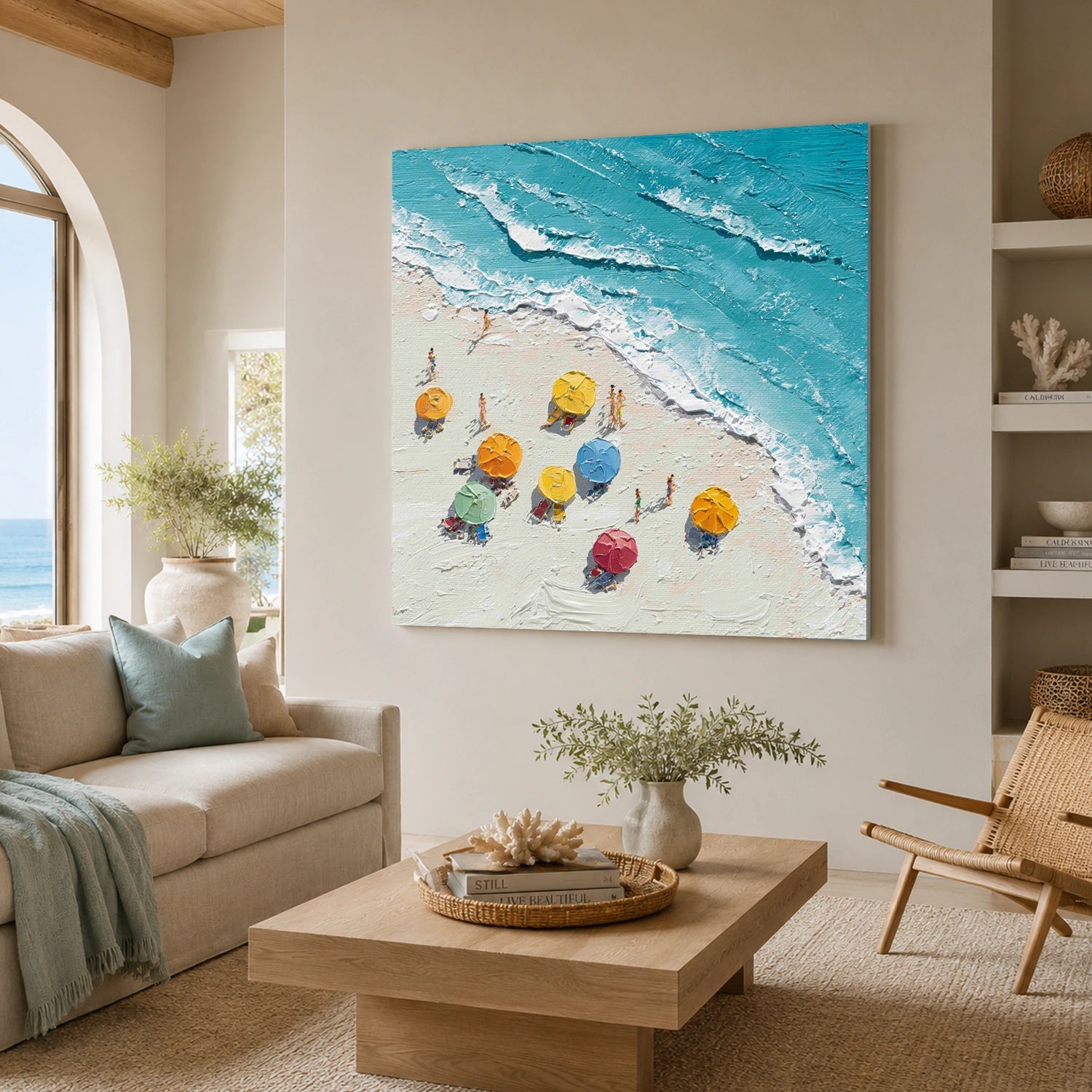 Ocean Abstract Textured Wall Art #OP073