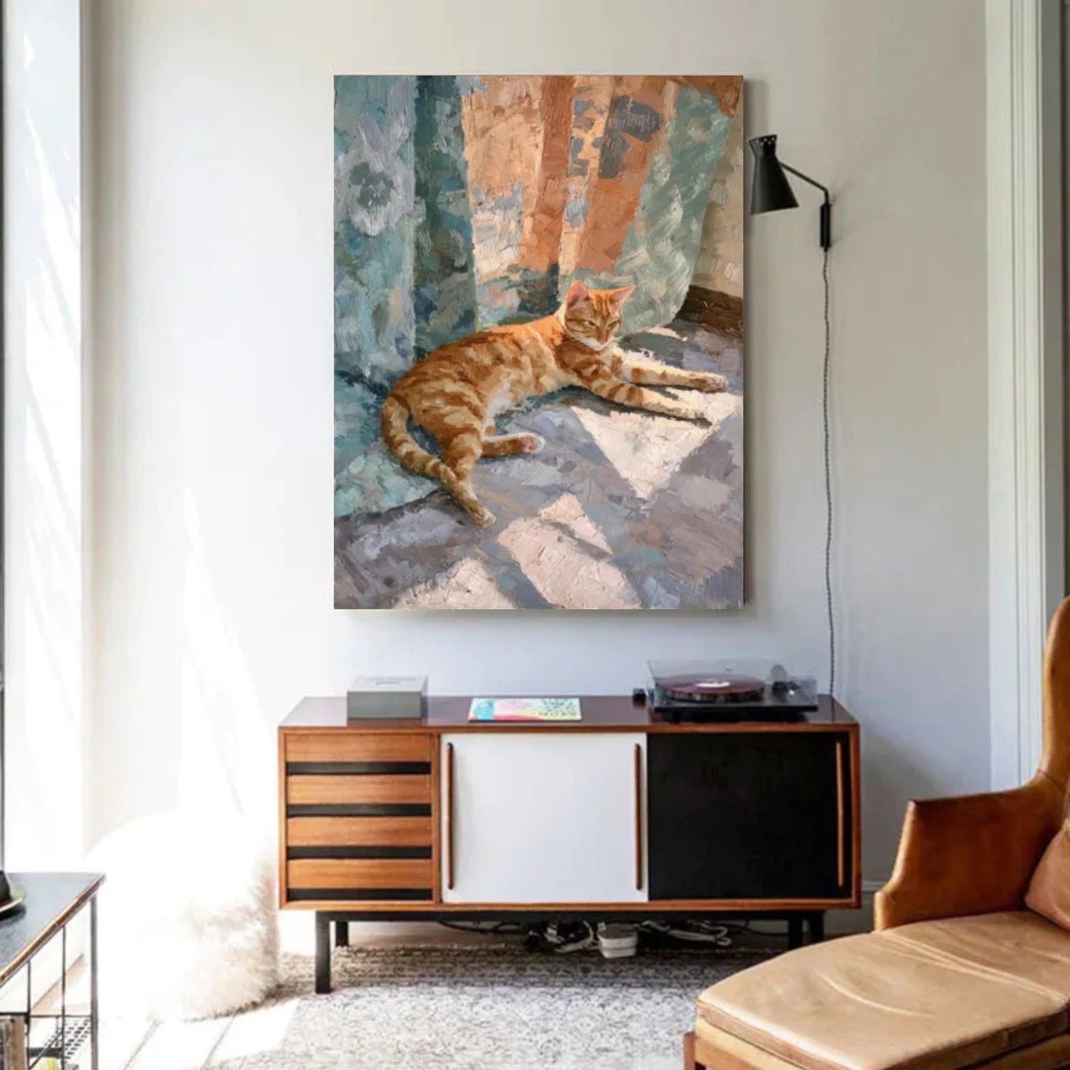 Abstract Animal Cat Wall Art #AC120