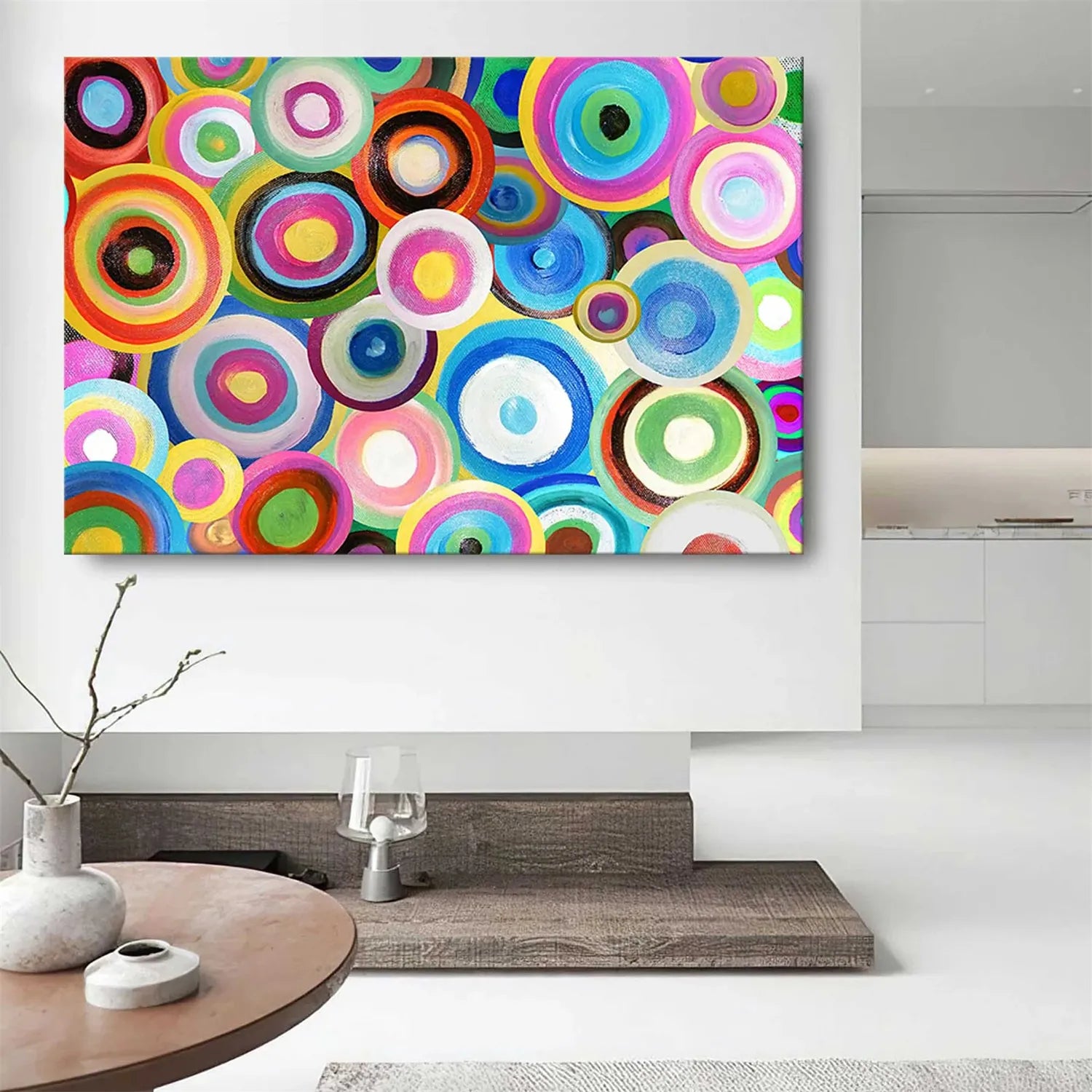 Colorful Abstract Painting Canvas #AP035