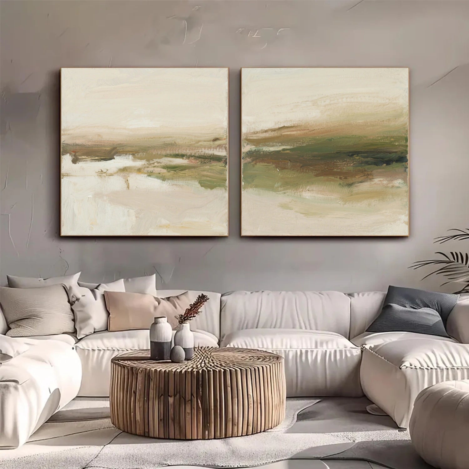 Abstract Canvas Wall Art Set of 2 #AP268