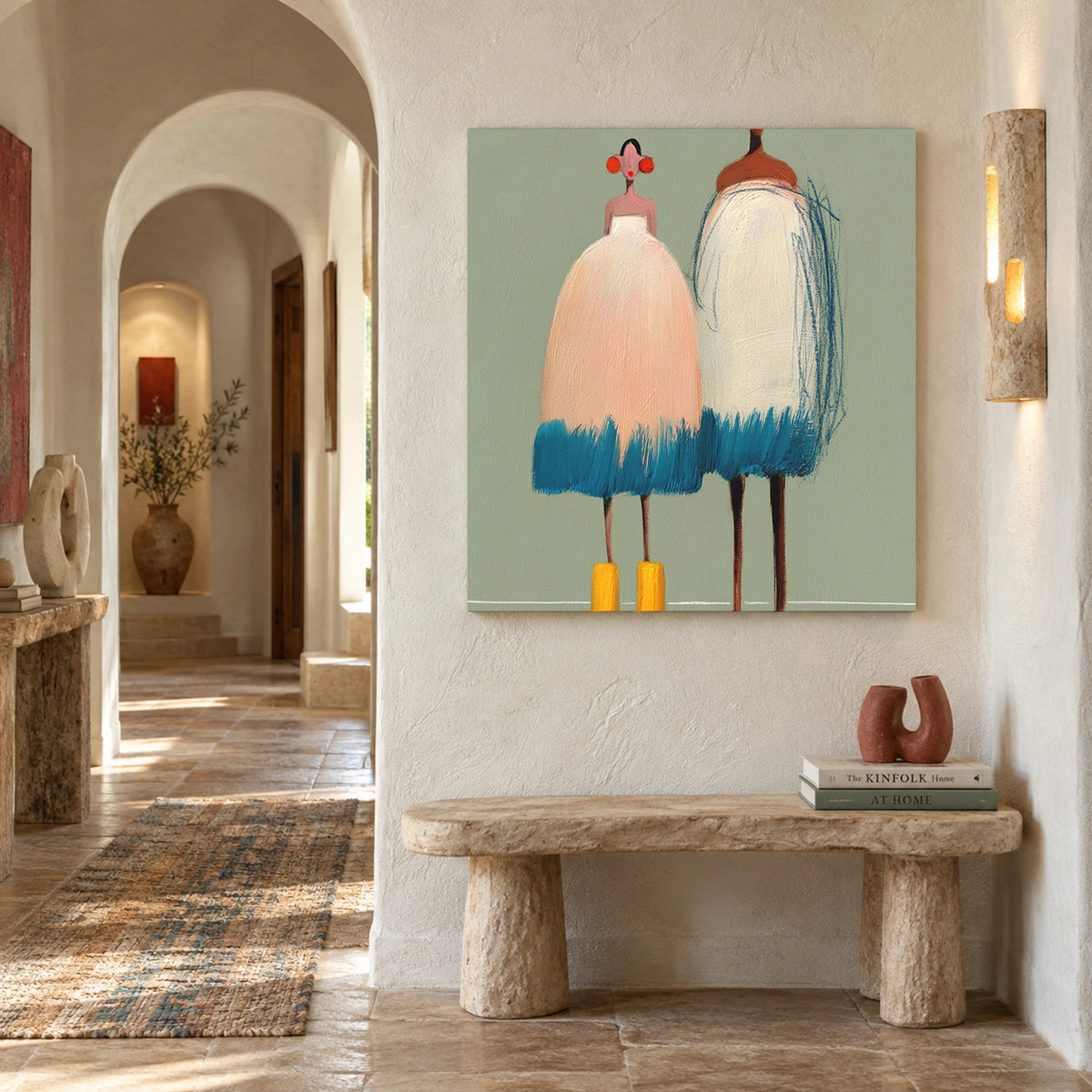 Abstract Portrait Canvas Art #AE187