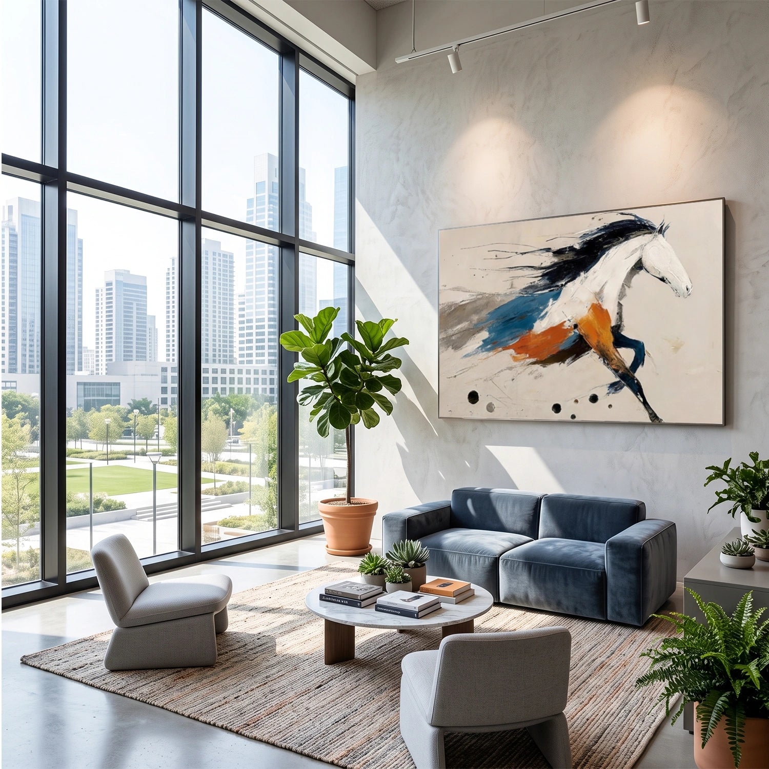 Abstract Animal Horse Wall Art #AC134