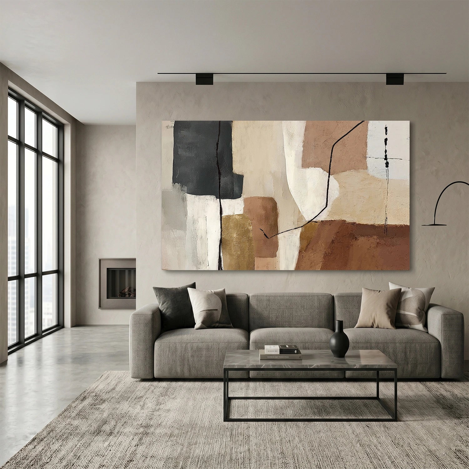 Abstract Canvas Wall Art #AP377