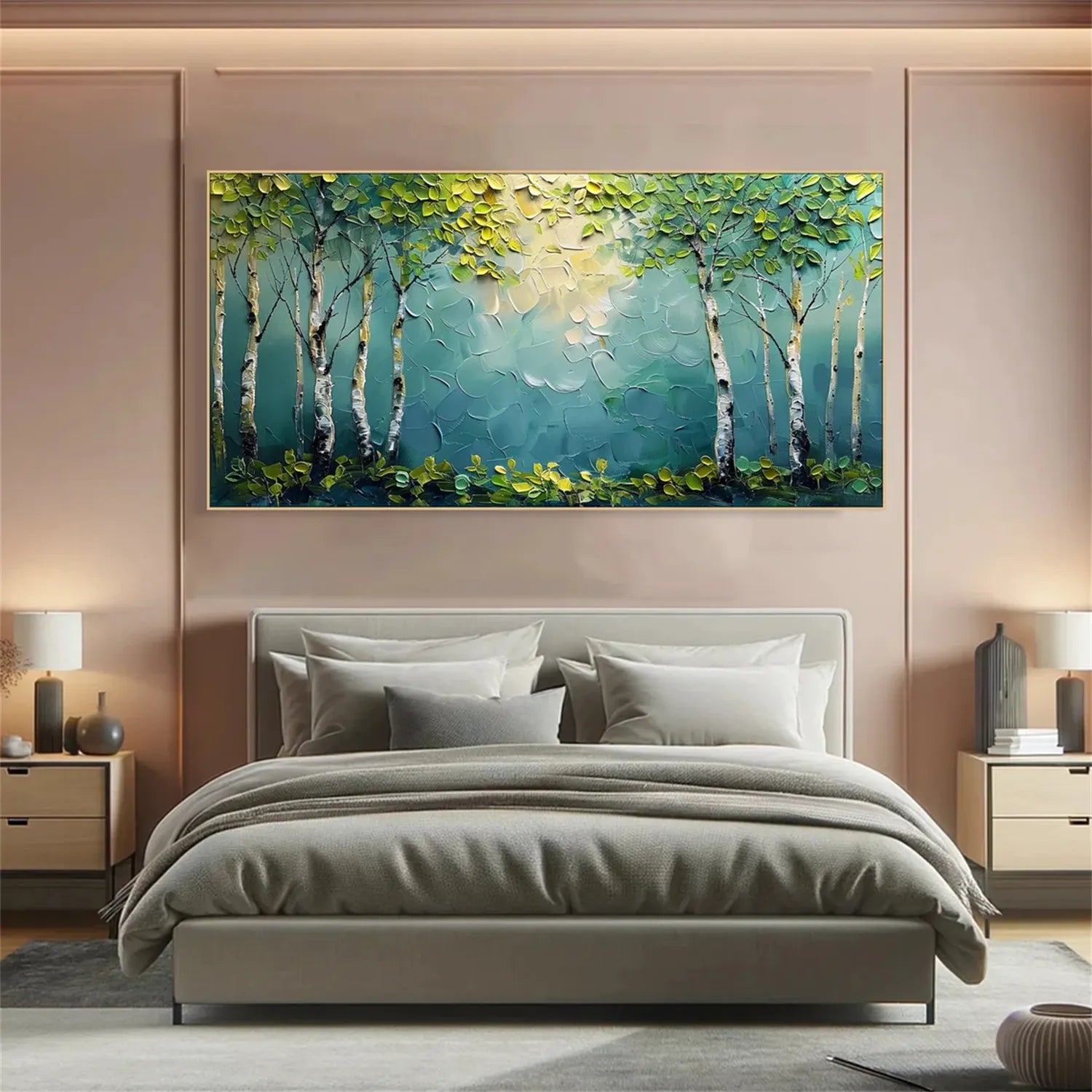 Tree Textured Painting Canvas #TP006