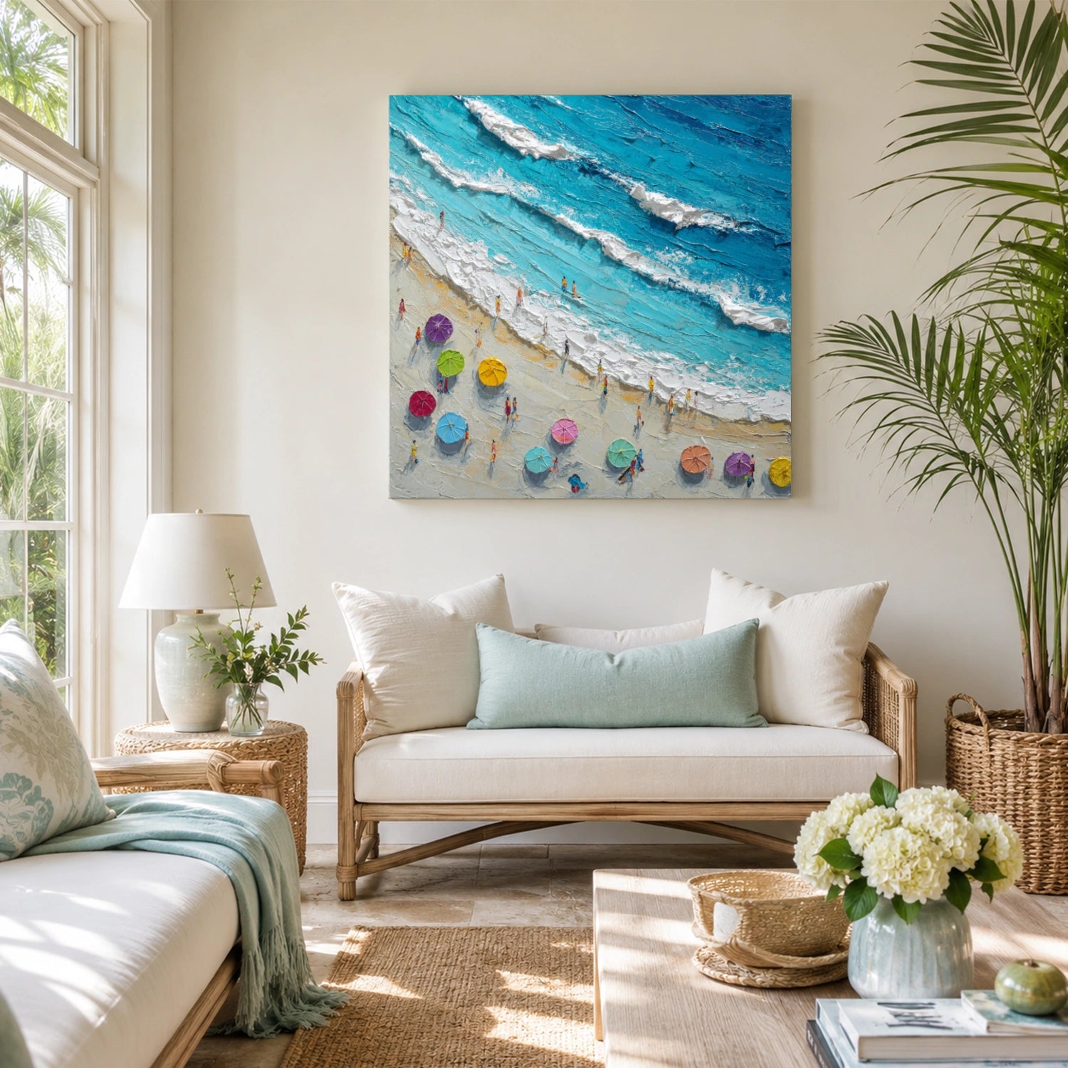 Ocean Abstract Textured Wall Art #OP074