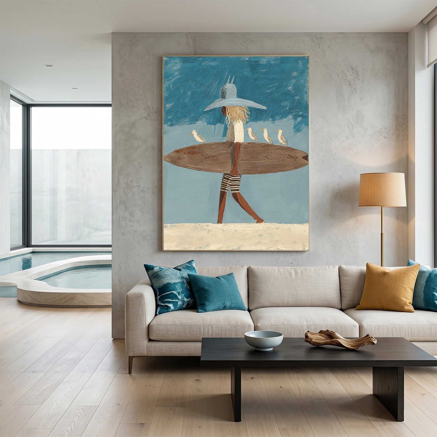 Abstract Portrait Canvas Art #AE142