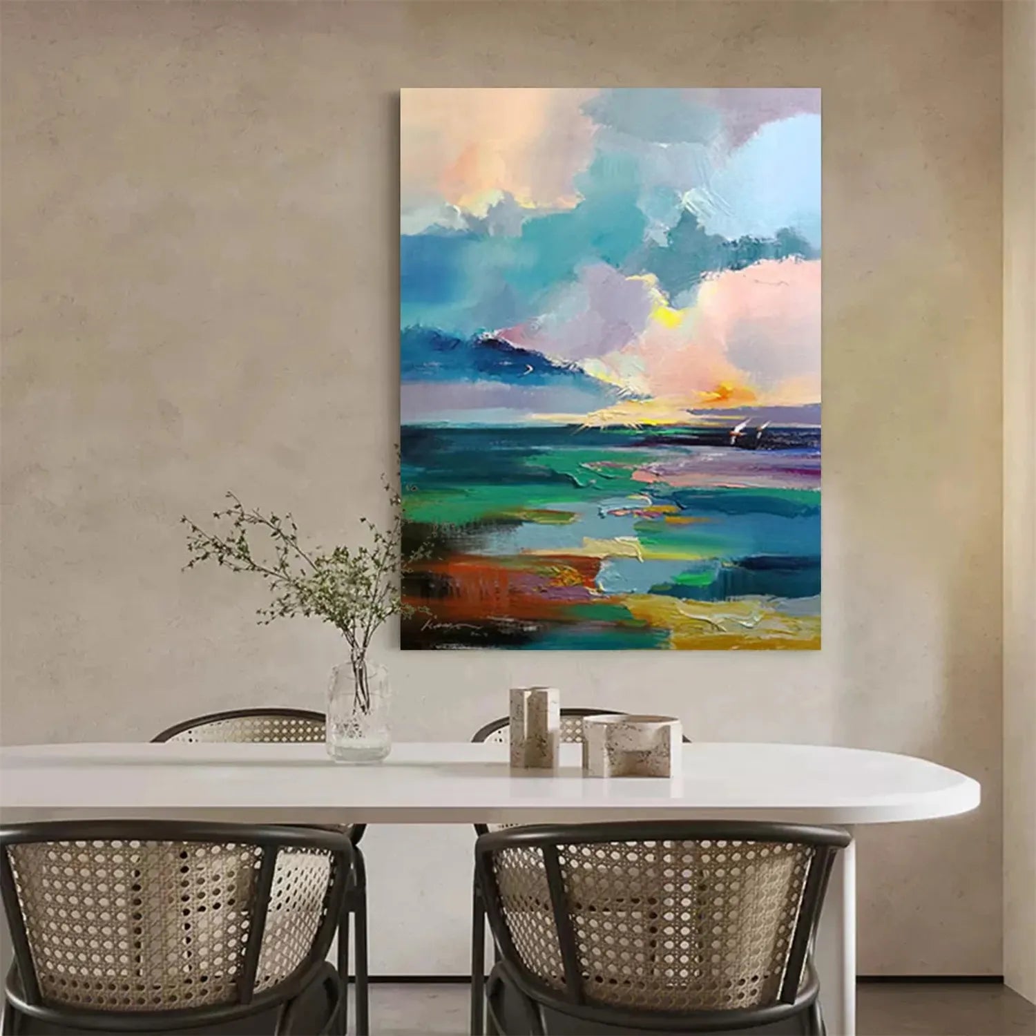 Colorful Landscape Abstract Wall Art #AP013