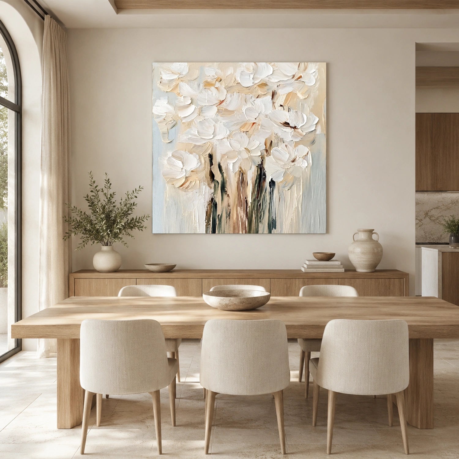 Flower Abstract Textured Wall Art #FP199