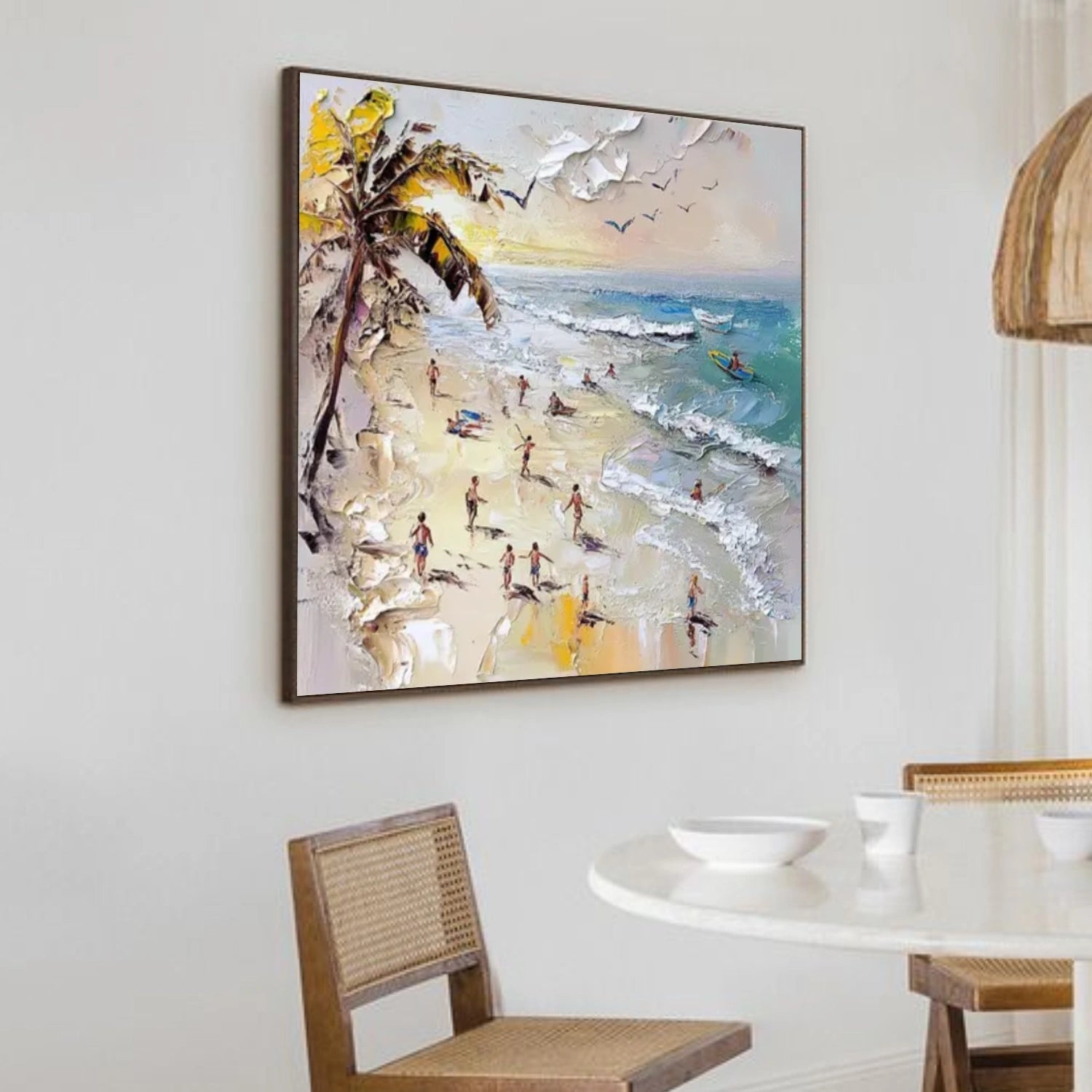 Surfing Sport Textured Wall Art #MS040