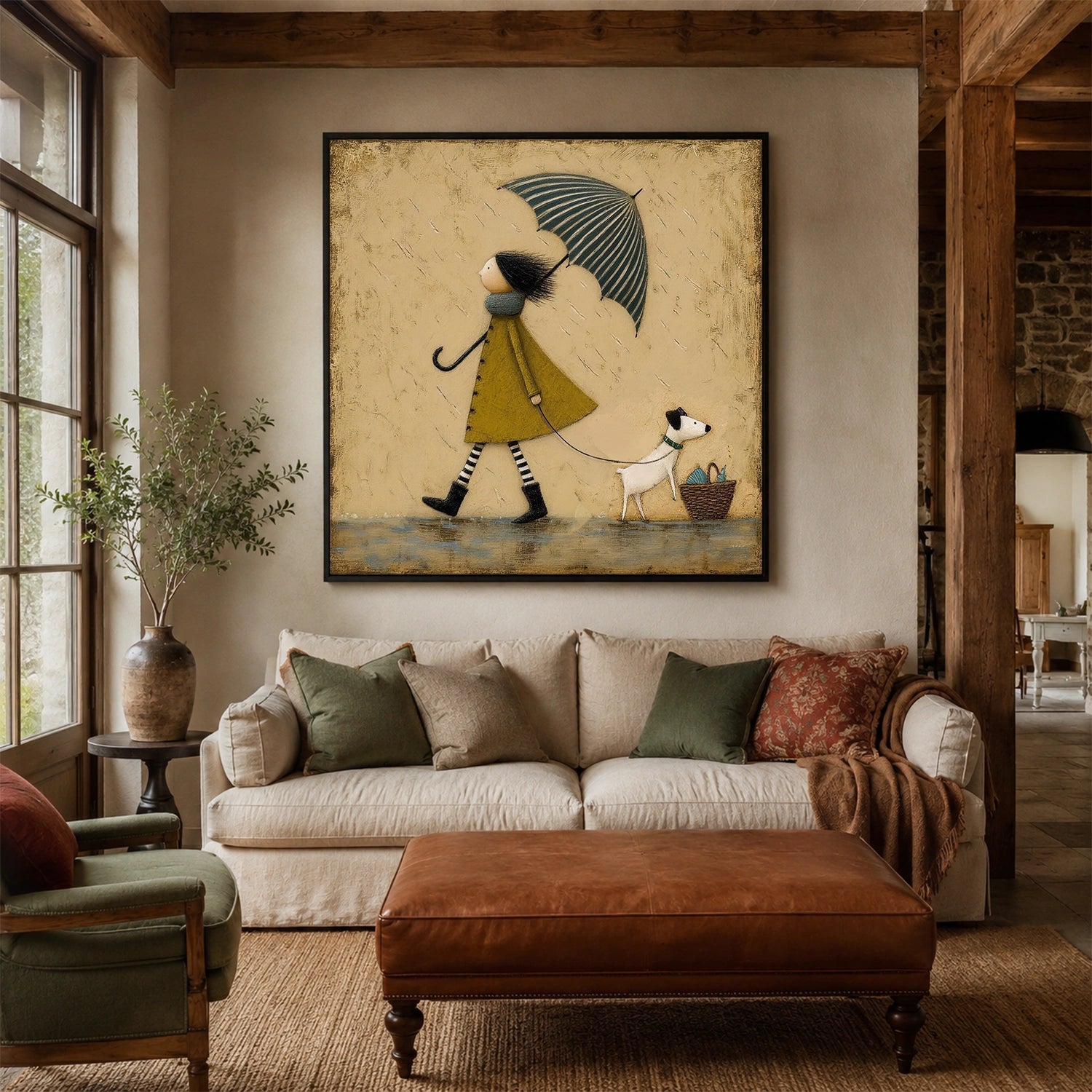 Abstract Portrait Canvas Art #AE166