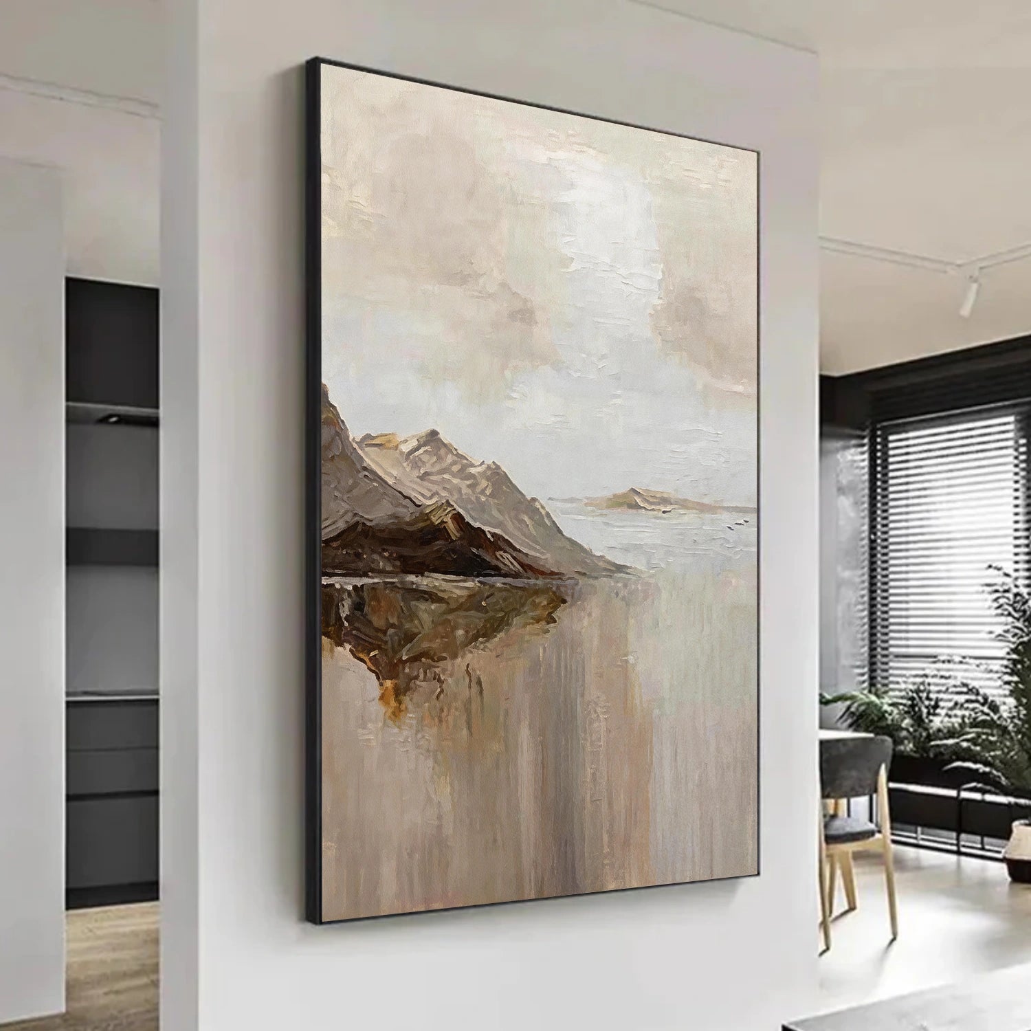 Abstract Mountain Canvas Art #MO059