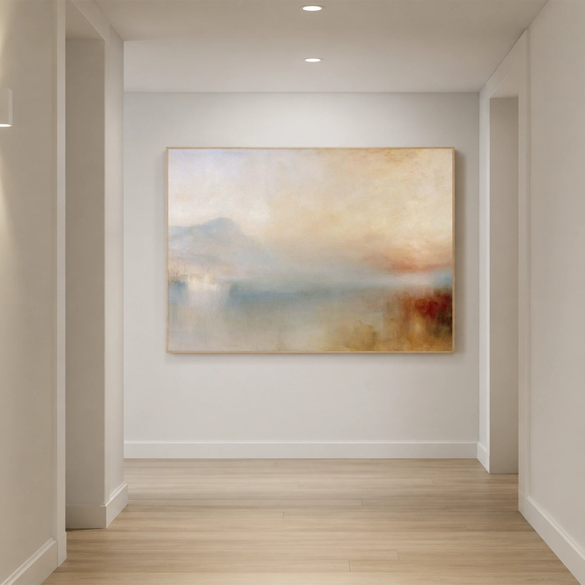 Ocean And Sky Abstract Wall Art #OS246