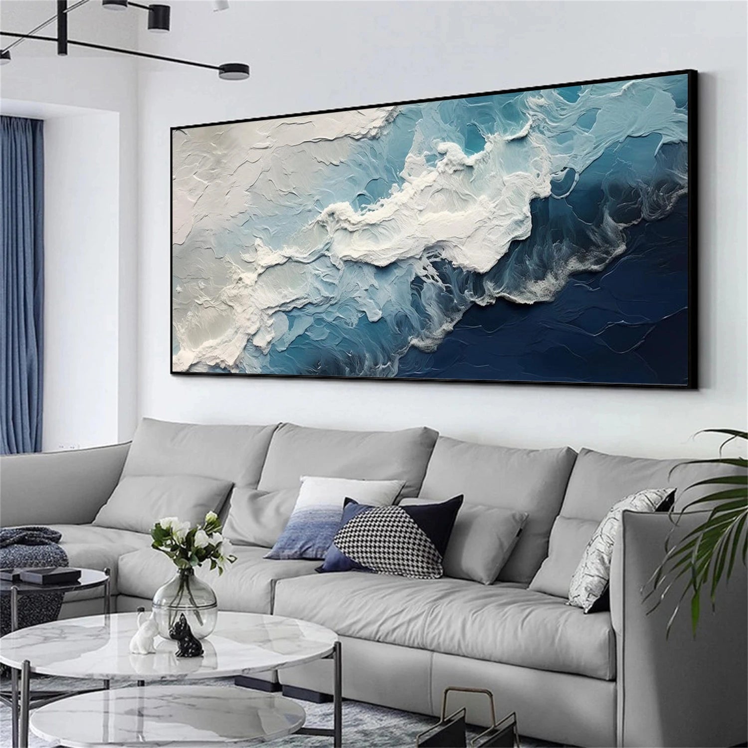 Ocean Abstract Textured Wall Art #OP065