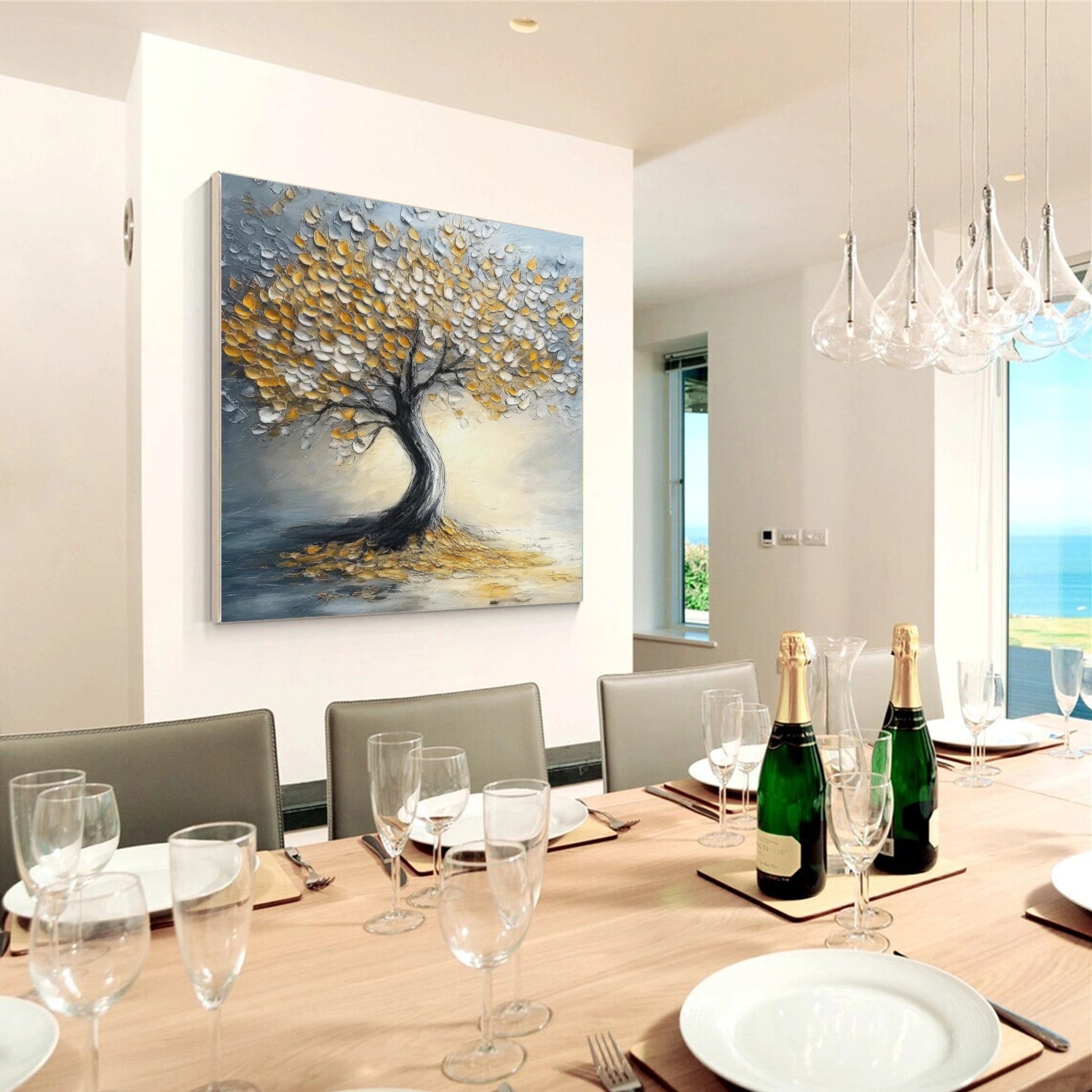 Tree Abstract Textured Wall Art #TP061